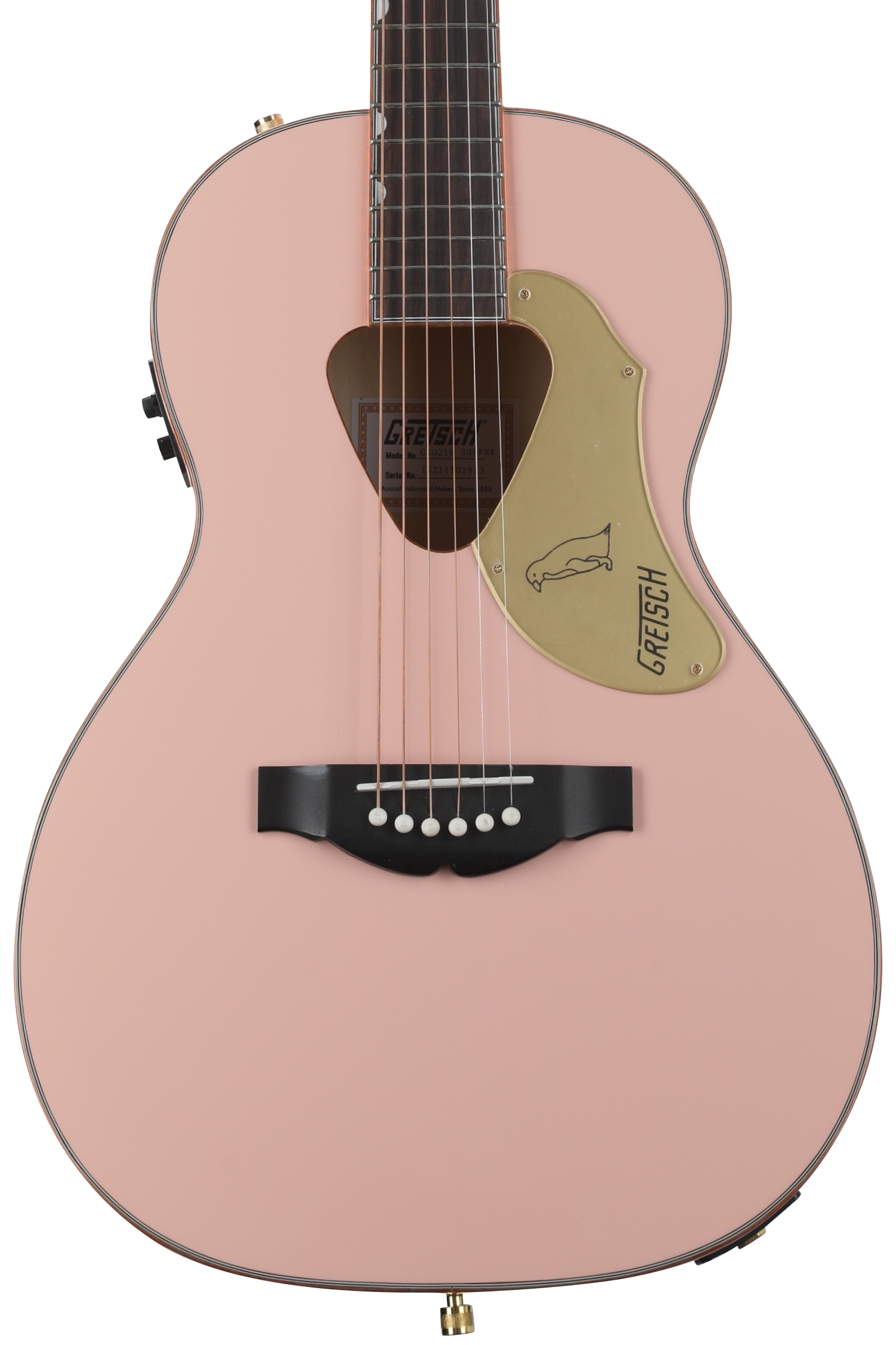 Gretsch G5021E Rancher Penguin Parlor Acoustic-electric Guitar - Shell Pink