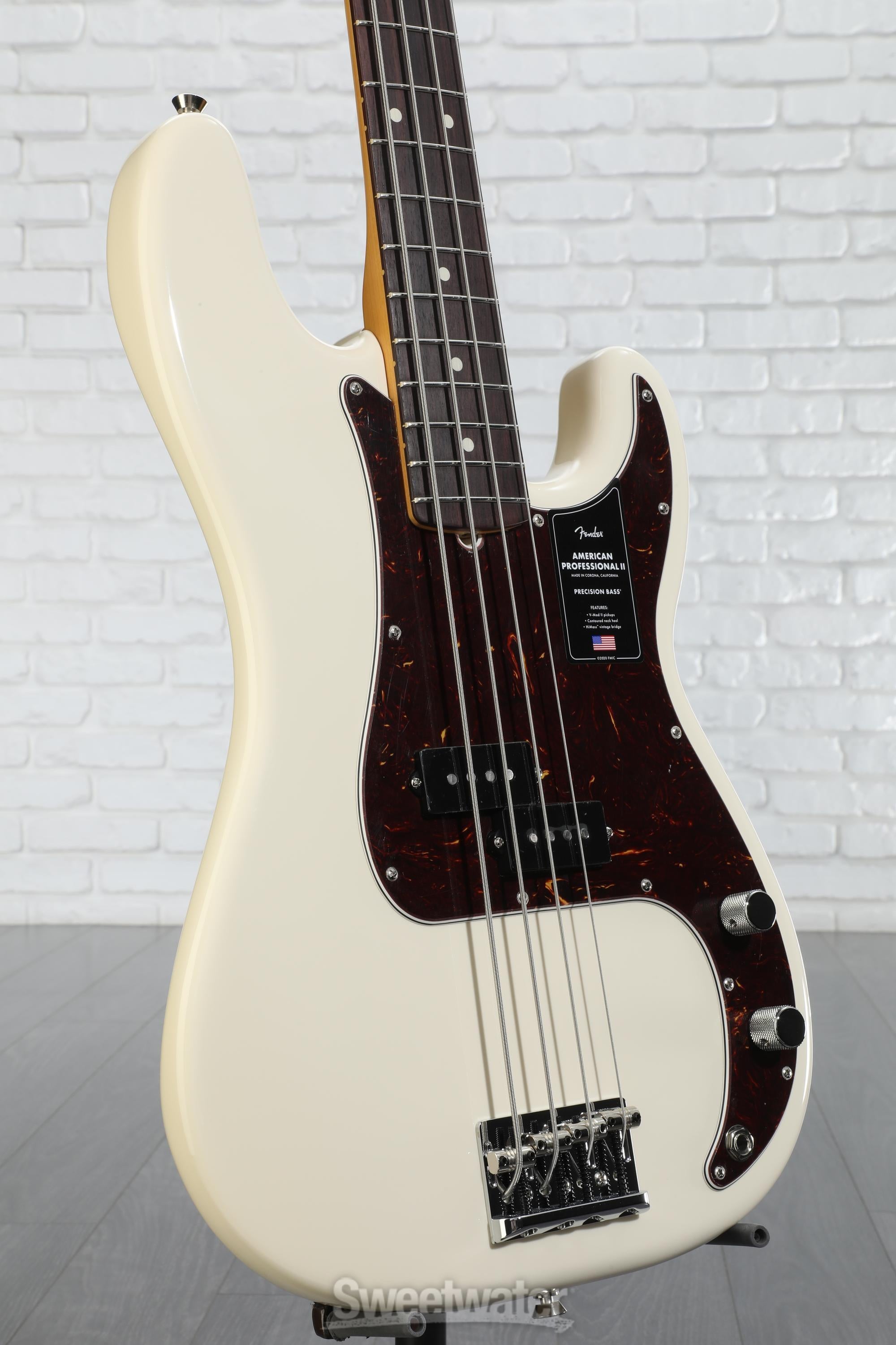 ベース FenderUSA AmericanStandard PrecisionBass Fender American Standard Precision Bass - Olympic White
