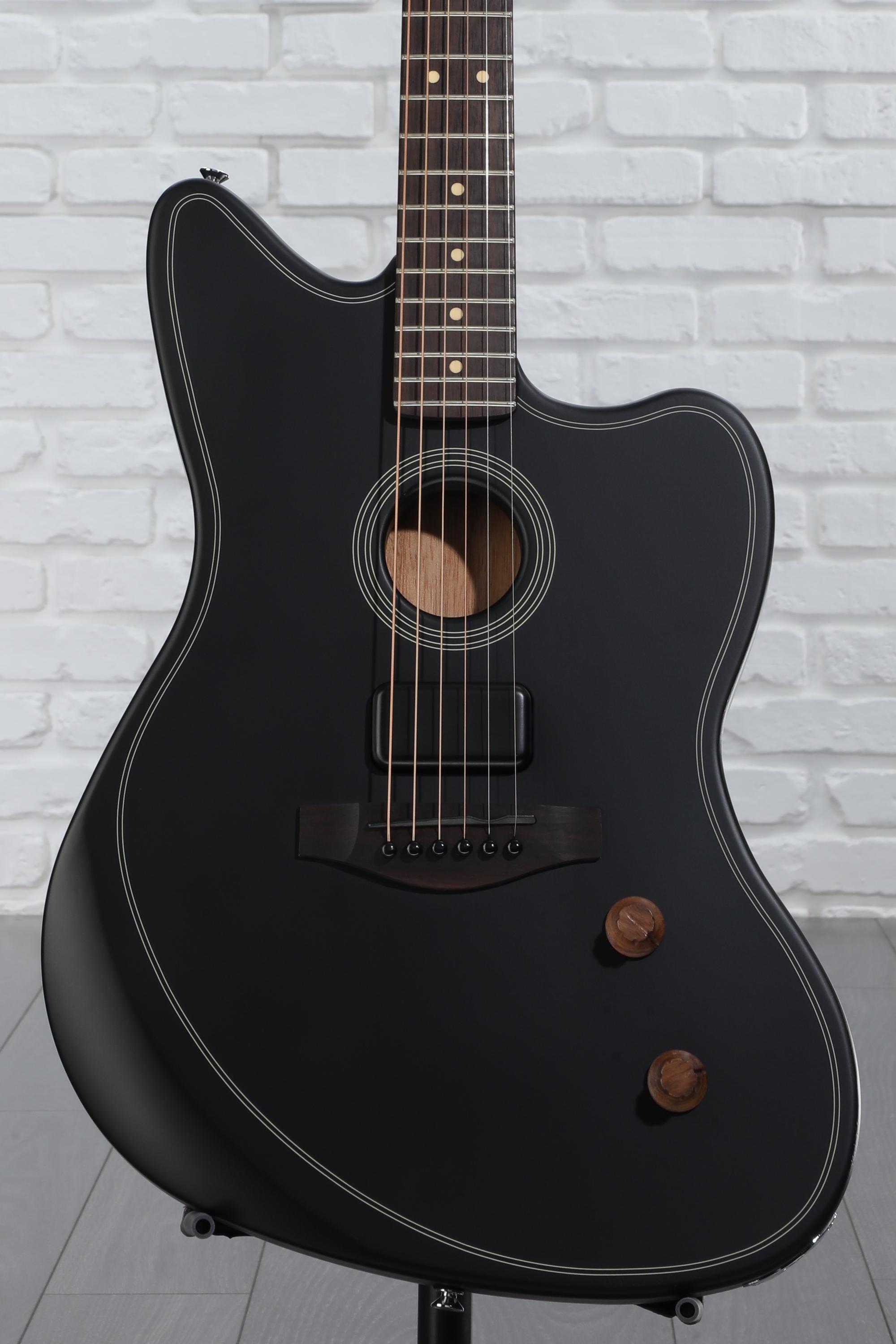 ギター Fender Acoustasonic Standard Black Fender Acoustasonic Standard Jazzmaster Acoustic-electric