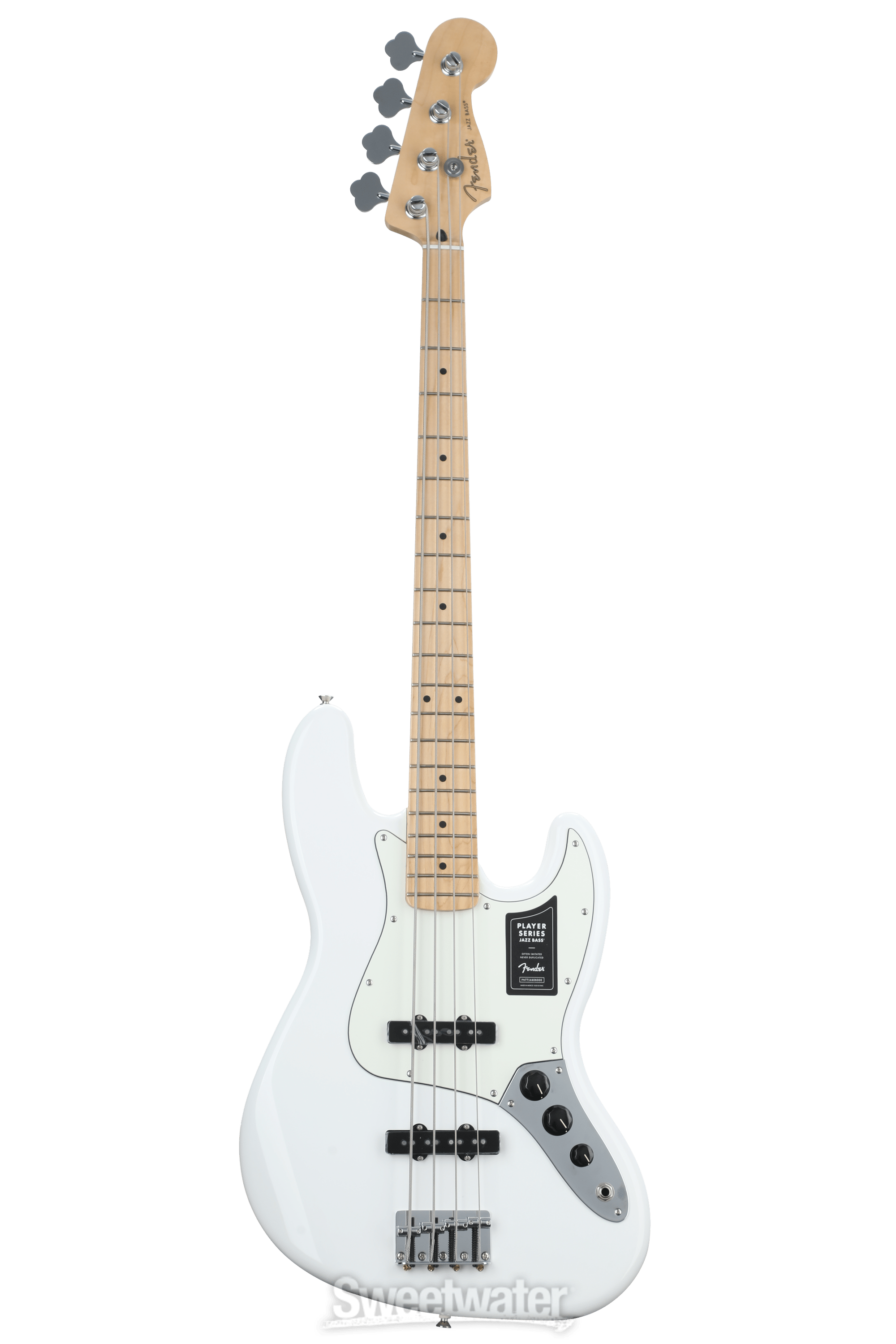 Fender Player Series Jazz Bass ホワイト Fender Player Jazz Bass - Polar White with Maple Fingerboard