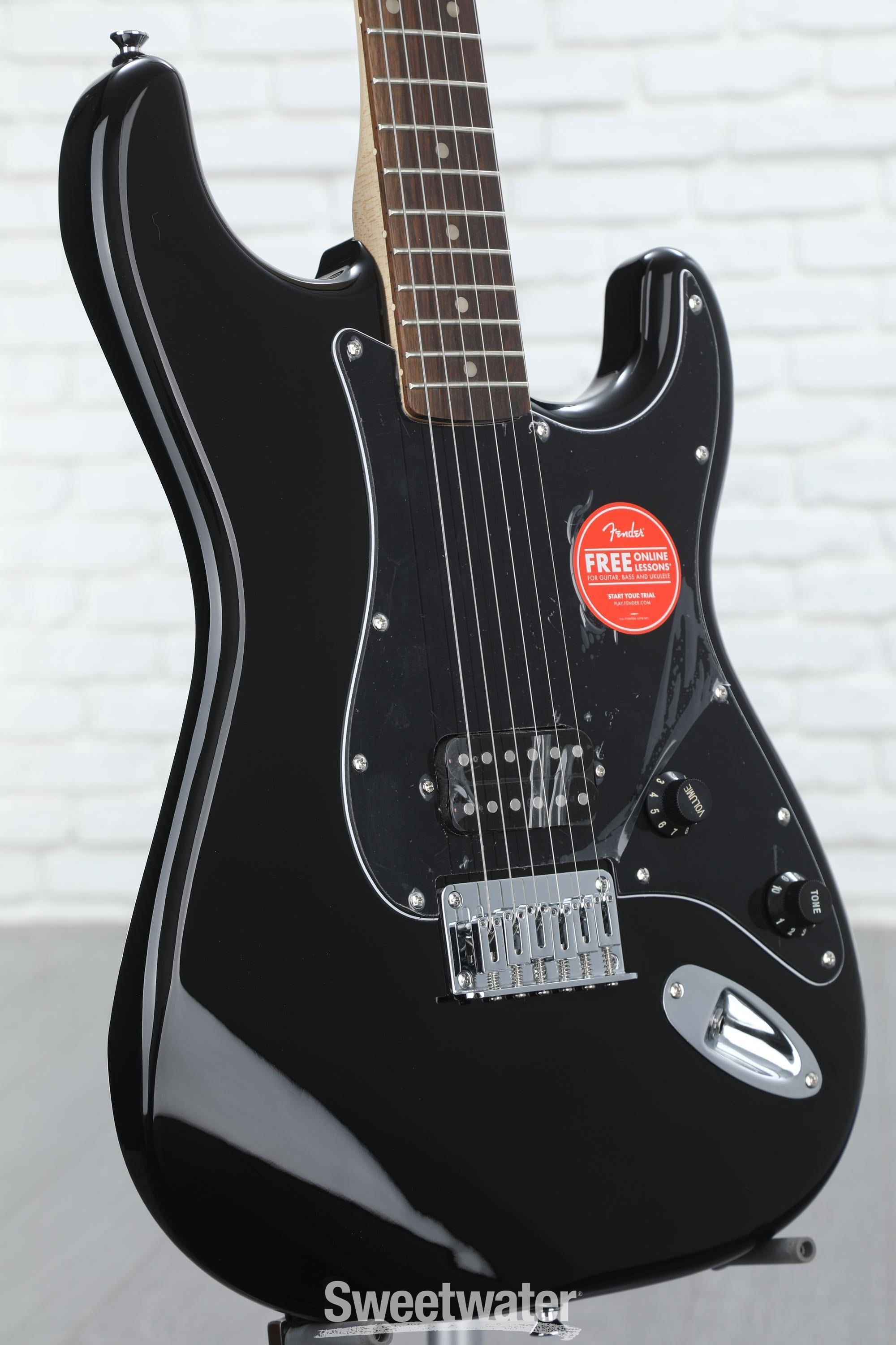 Squier Affinity Series Stratocaster H HT - Black, Sweetwater Exclusive