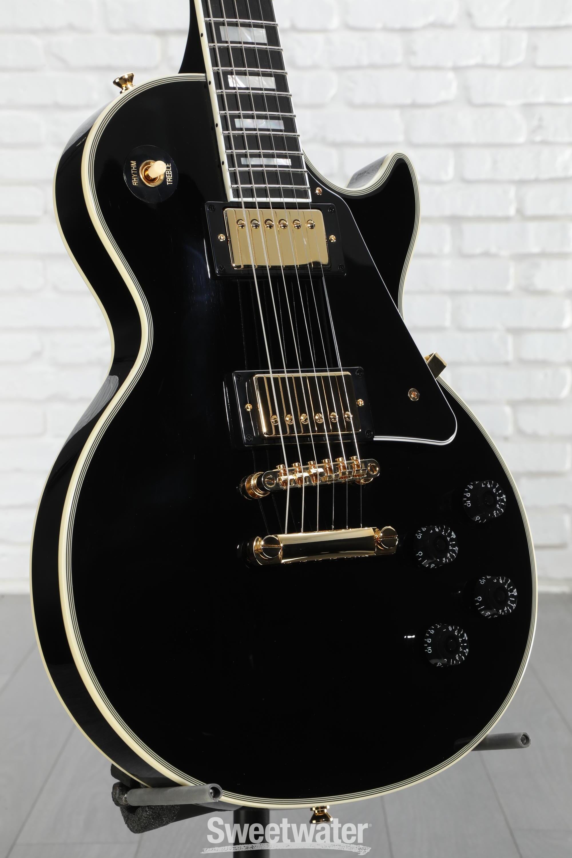 Epiphone Les Paul Custom Electric Guitar - Ebony | Sweetwater