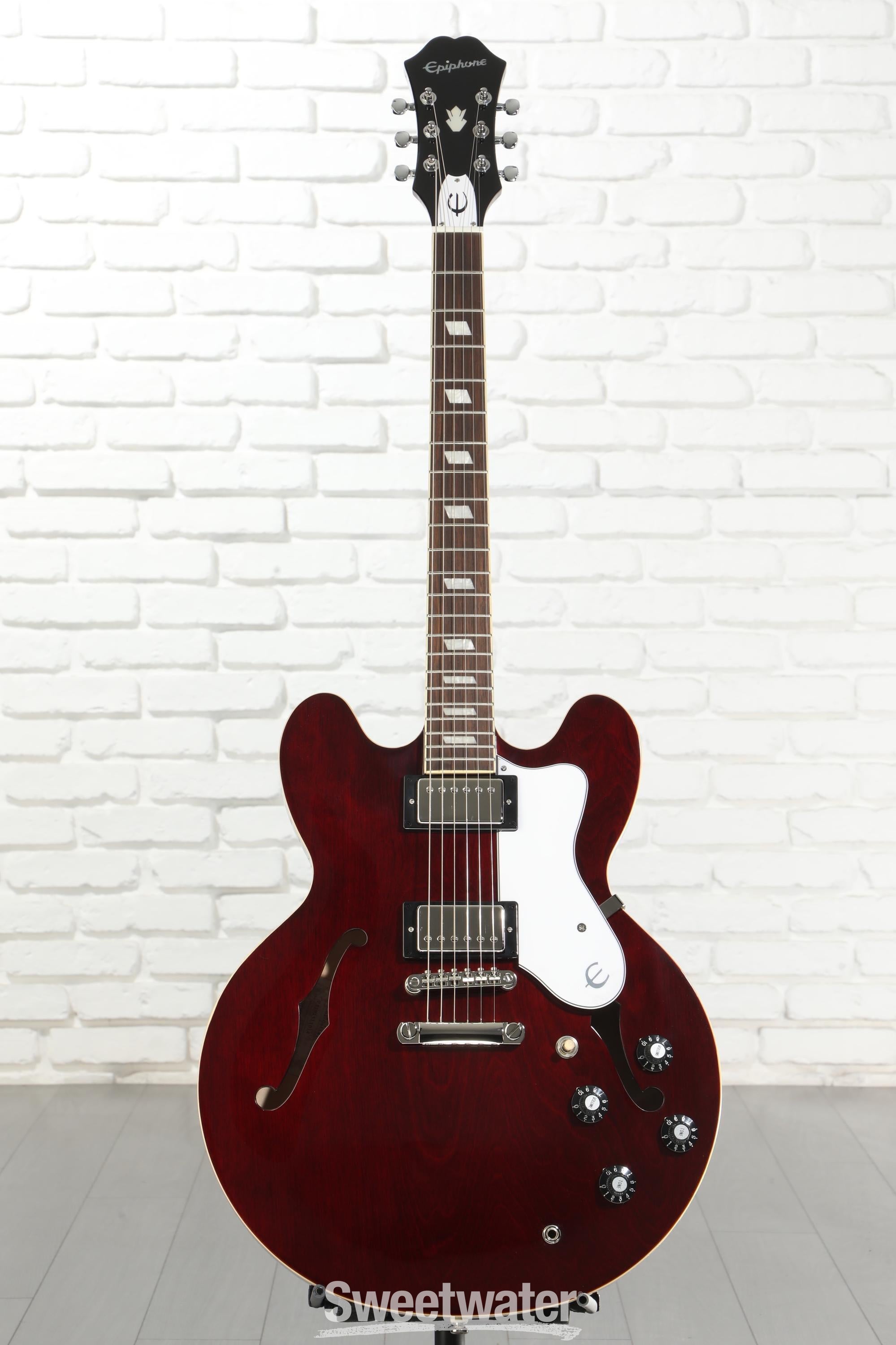 ギター Epiphone Riviera Noel Gallagher Wine Red Epiphone Noel Gallagher Riviera, Dark Wine Red – A Strings