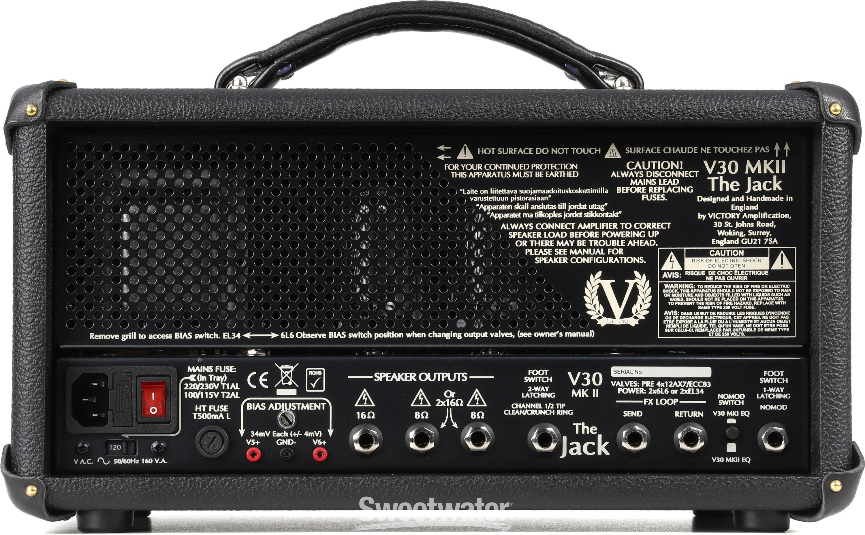 Victory Amplification V30 The Jack MKII 40-watt Tube Guitar Amp ...