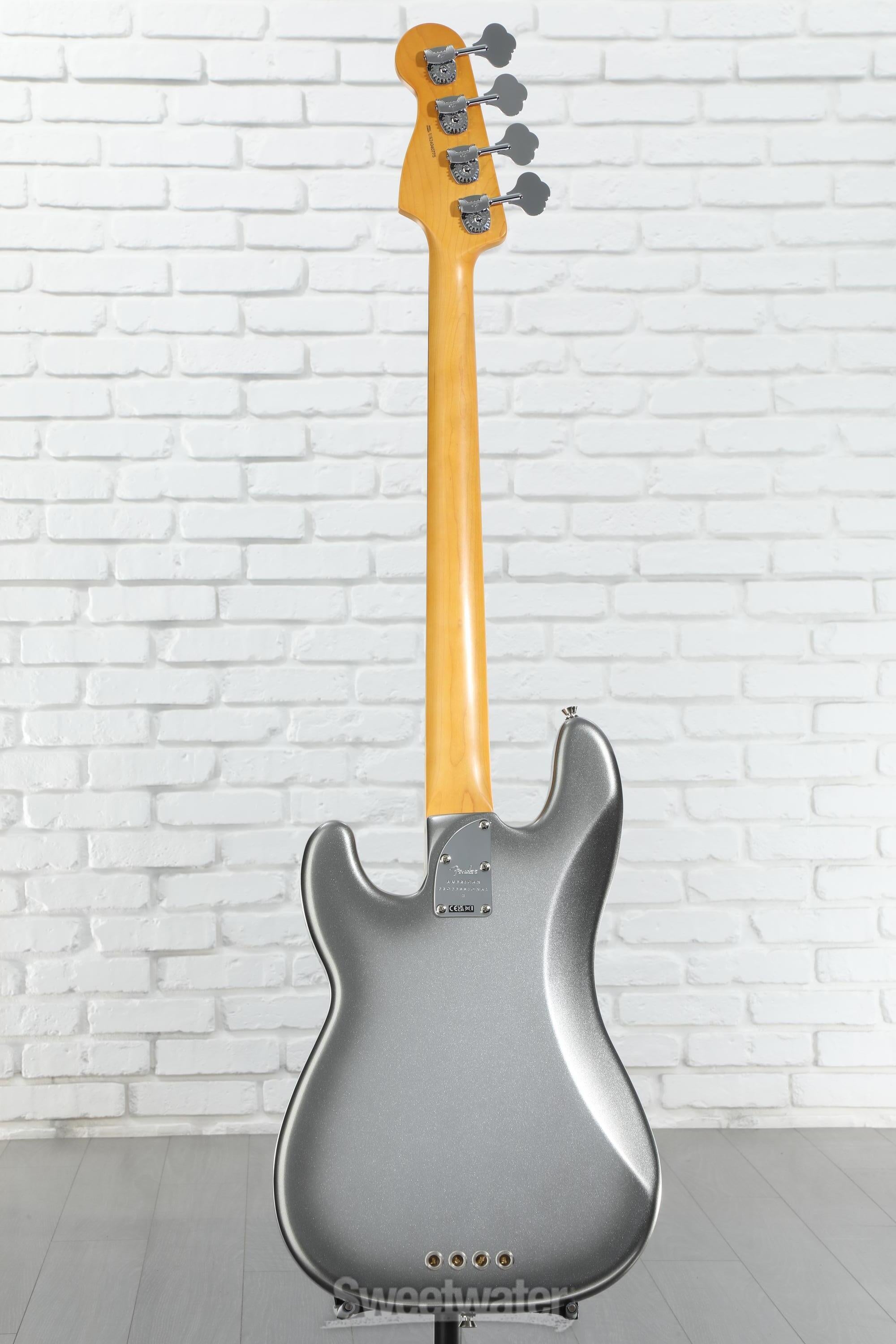 Fender American Professional II Precision Bass - Mercury with Rosewood Fingerboard
