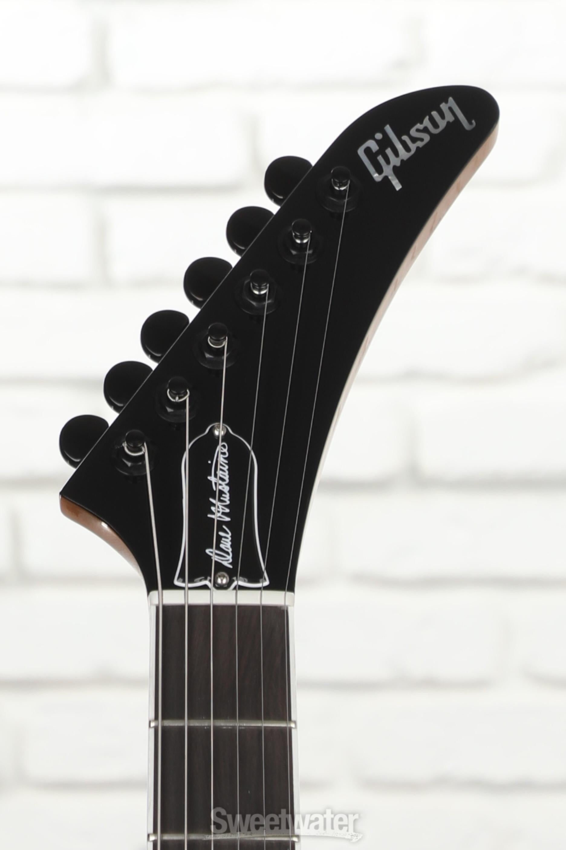 ギター Gibson DAVE original AN Gibson Dave Mustaine Flying V EXP Electric Guitar - Antique