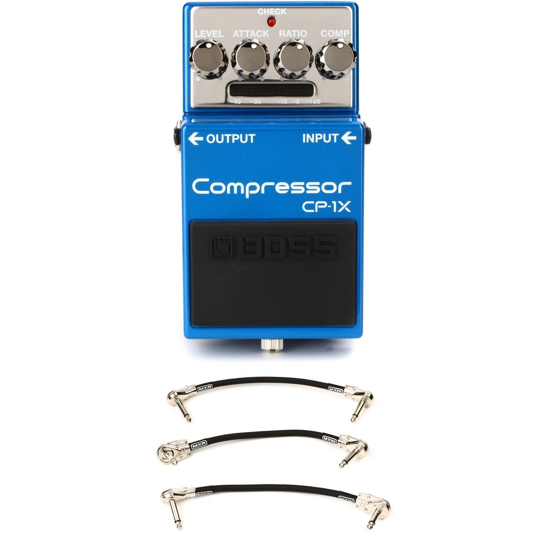 Boss CP-1X Compressor Pedal with Patch Cables