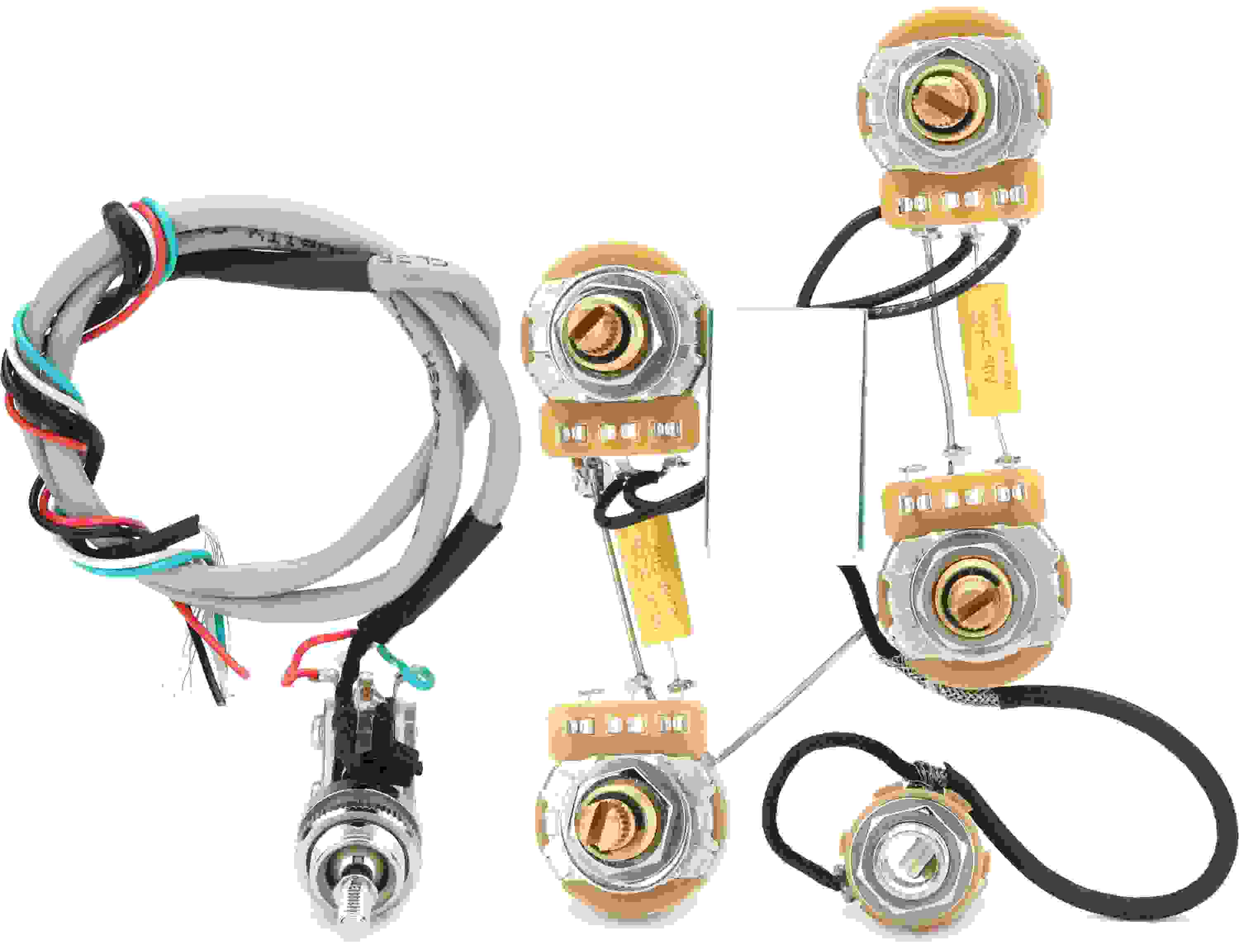 Mojotone Solderless Les Paul Short Shaft Guitar Wiring Harness Sweetwater