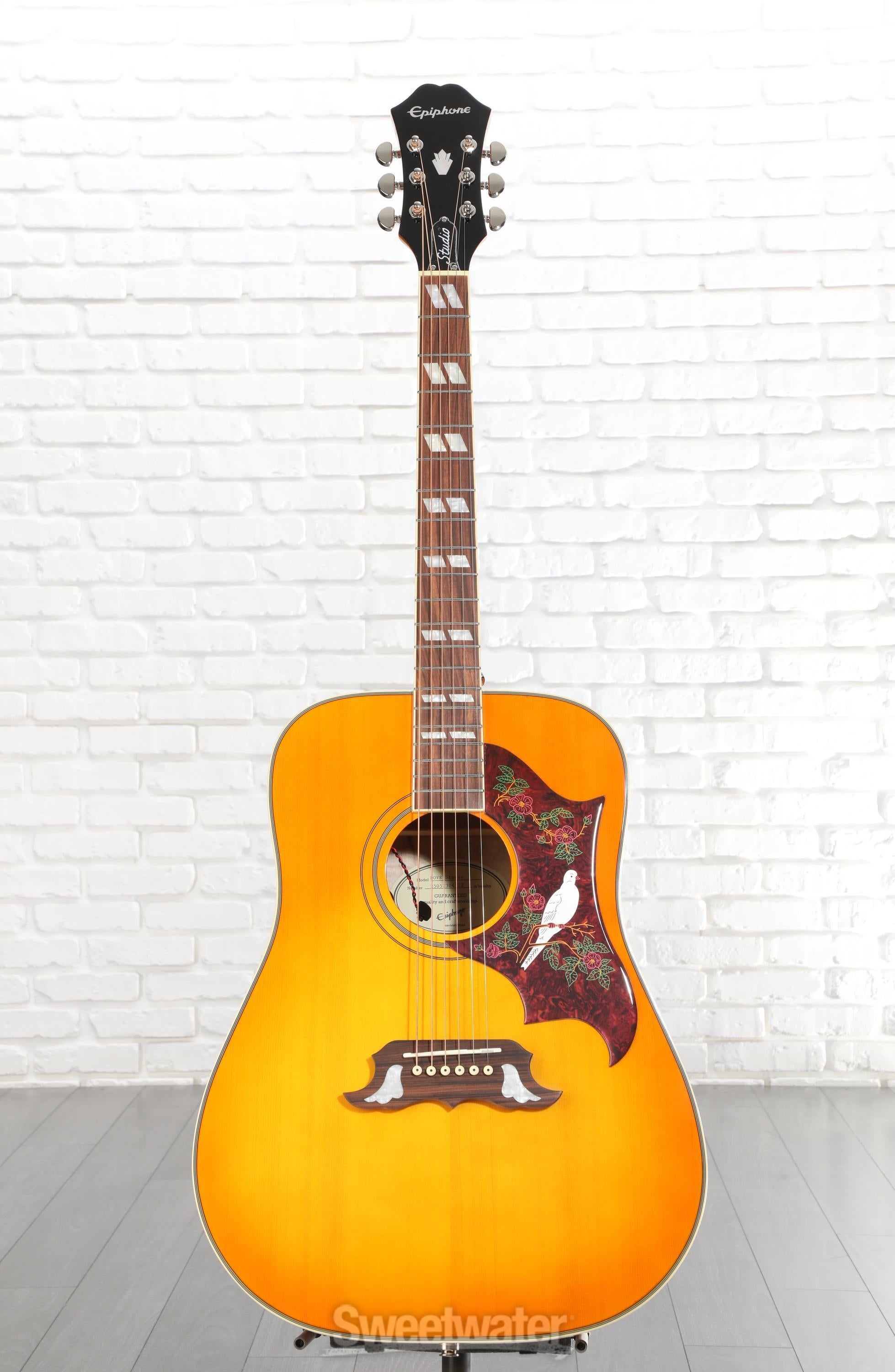 Epiphone Dove Studio Acoustic-electric Guitar - Violin Burst