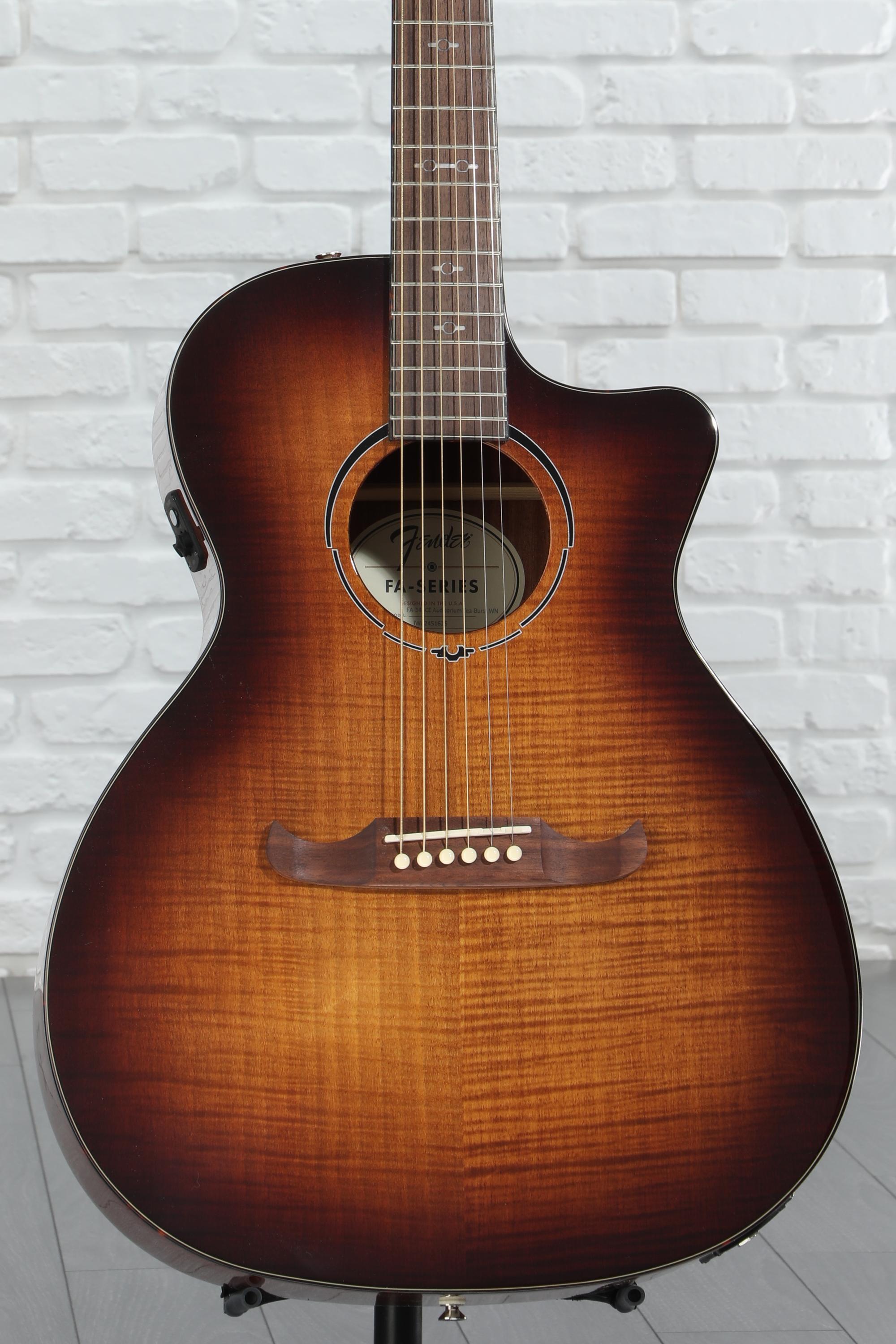 Fender FA-345CE Auditorium Acoustic-Electric Guitar | Music