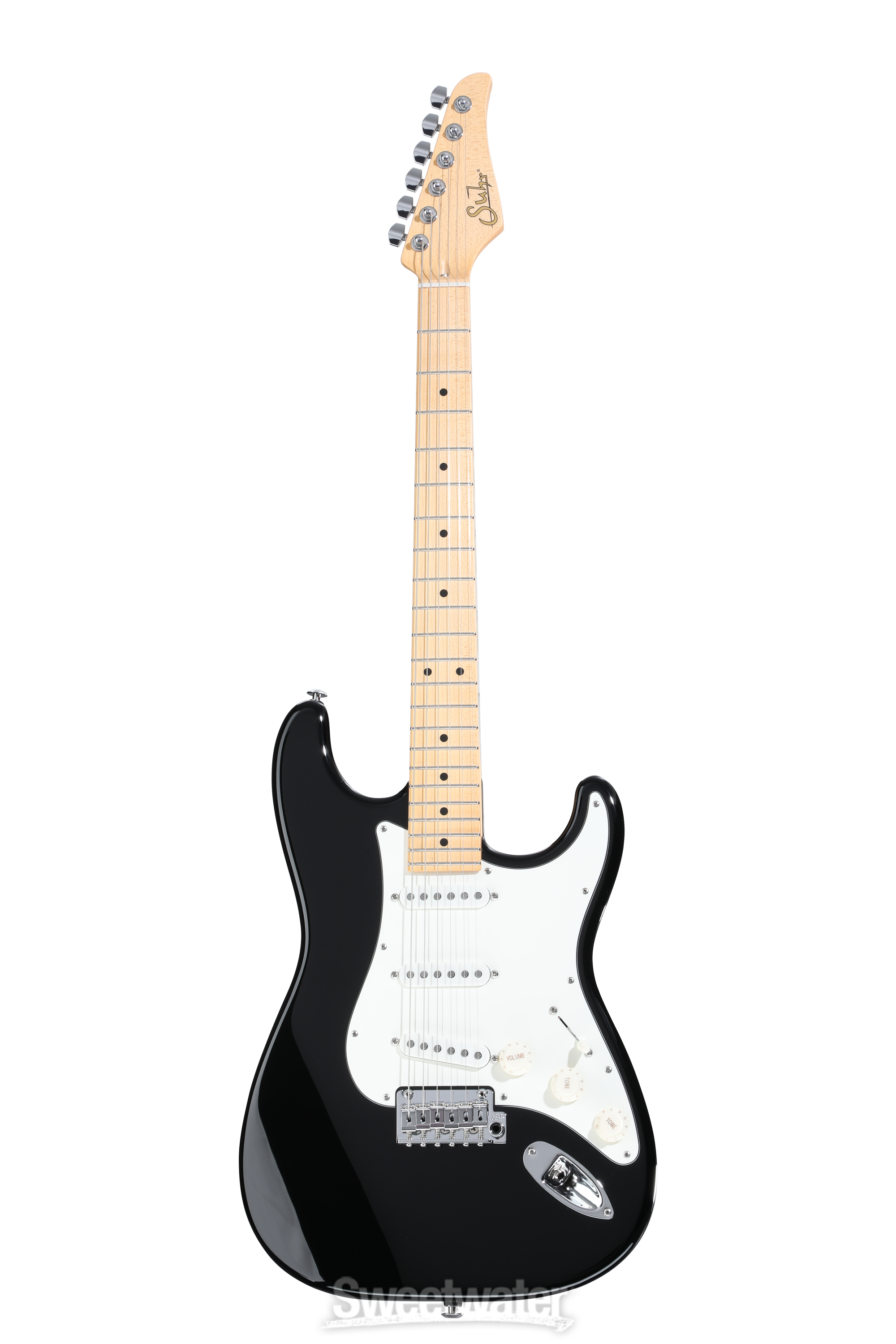 Suhr Classic S SSS Electric Guitar - Black with Maple
