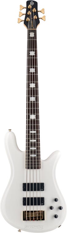 Spector Icon NS-5 5-string Electric Bass Guitar - White Gloss