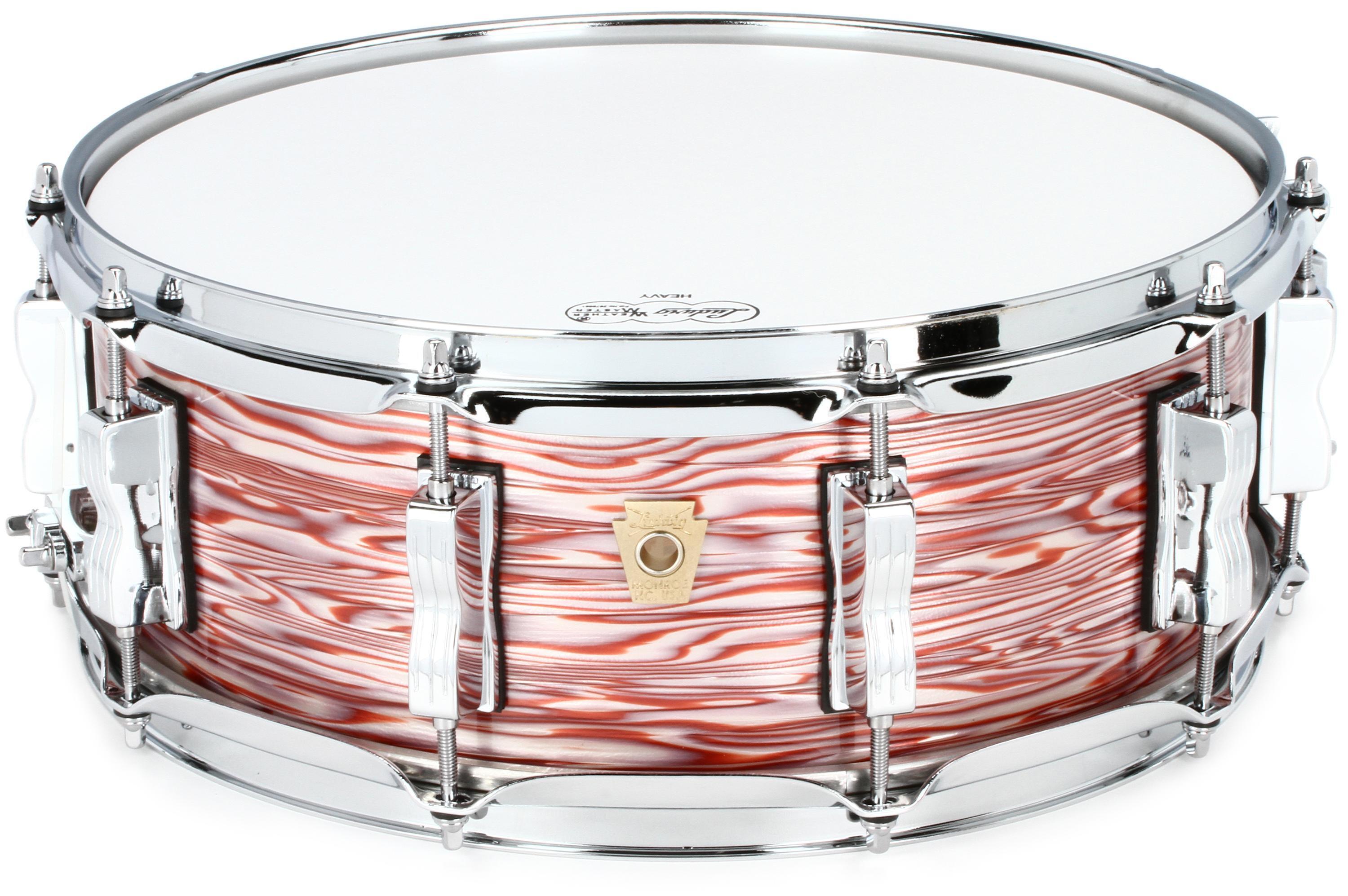 Ludwig Classic Maple Snare Drum - 5-inch x 14-inch - Vintage Pink Oyster