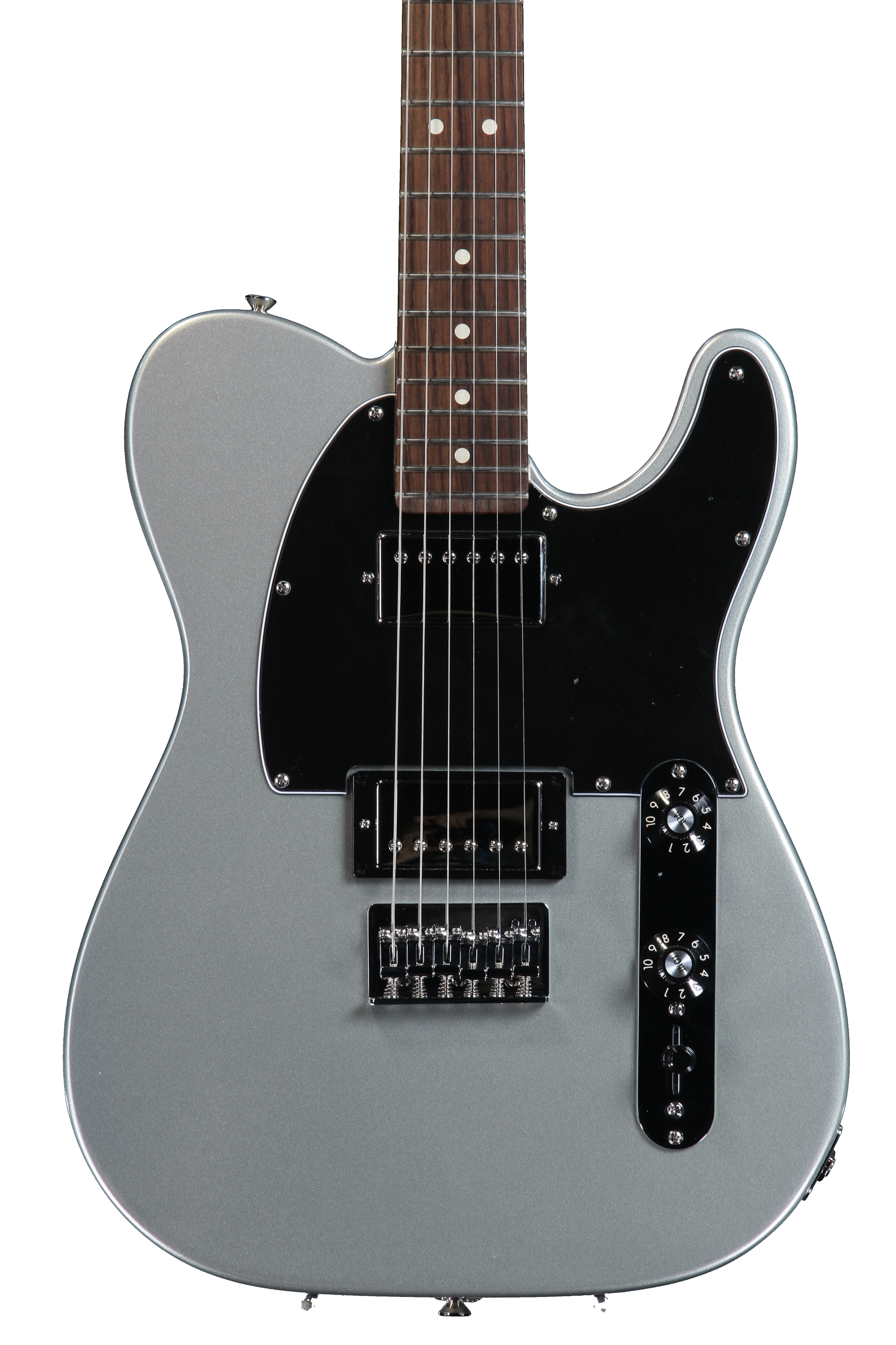Fender Blacktop Telecaster HH - Silver, Rosewood | Sweetwater Fender Blacktop Telecaster HH - Silver, Rosewood | Sweetwater