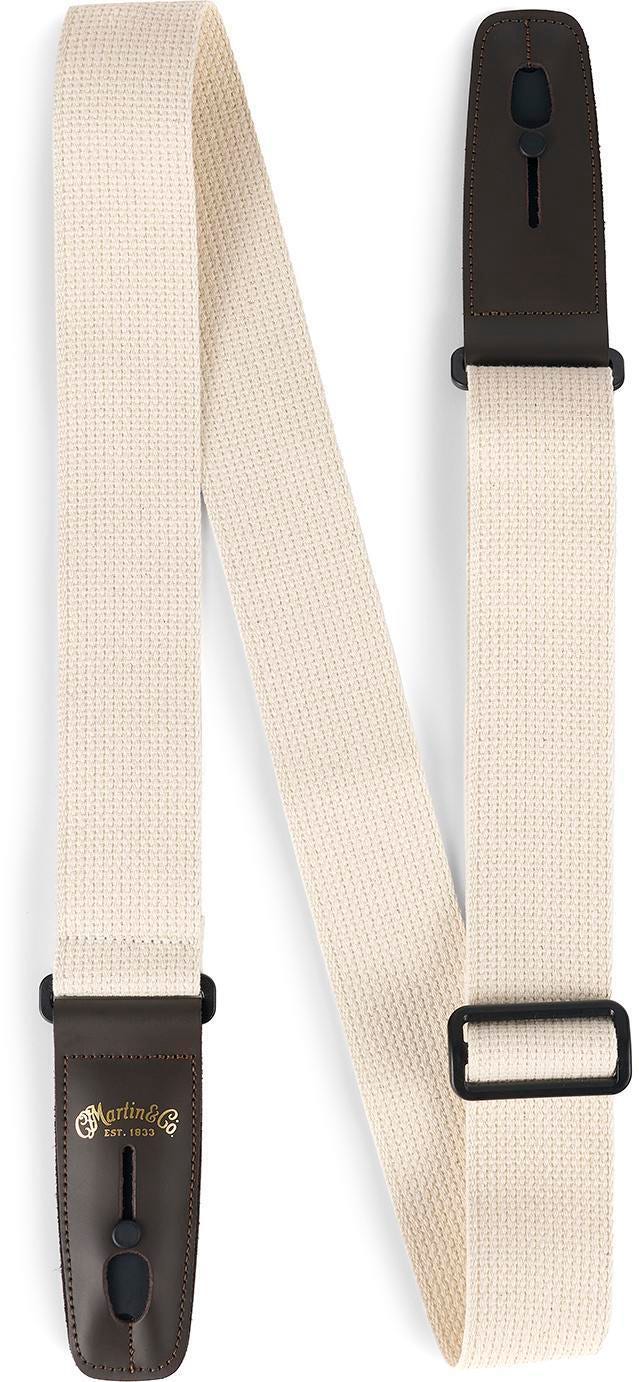 Martin Cotton Weave LockIt Guitar Strap Cream Sweetwater