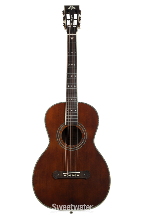 Washburn R310K Victorian Acoustic Guitar - Antique Brown Matte