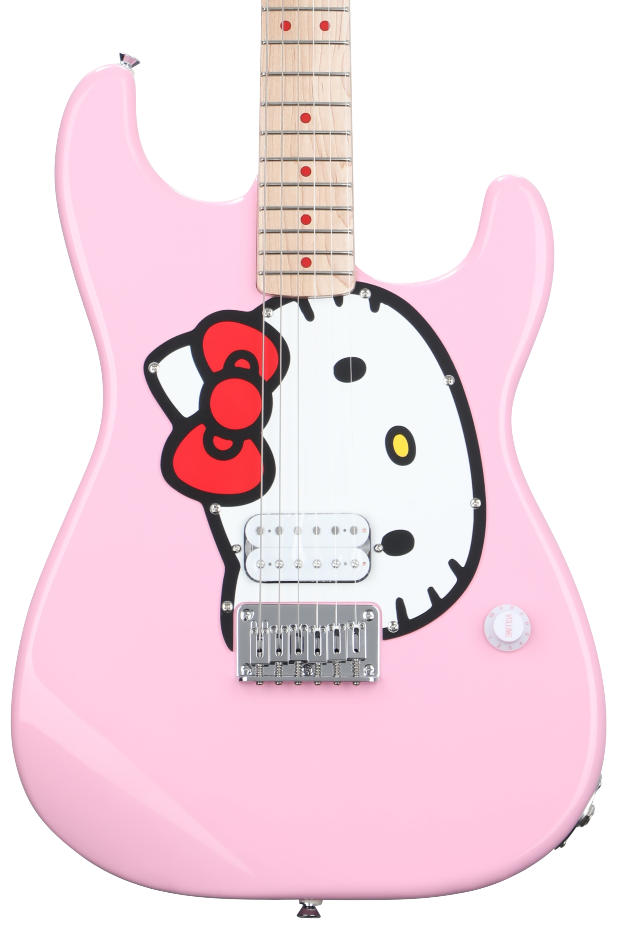 Squier x Hello Kitty Stratocaster Electric Guitar - Pink with