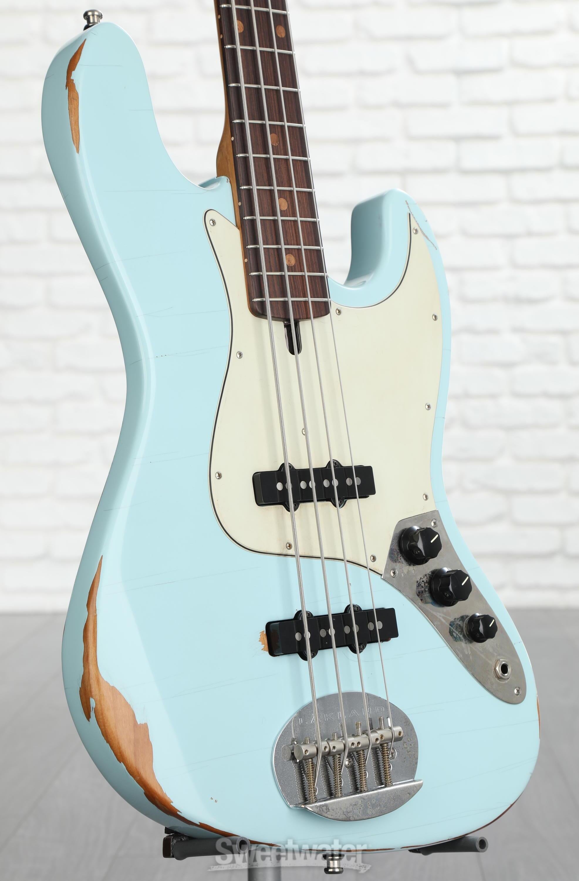 Lakland USA Classic 44-60 Bass Guitar - Aged Sonic Blue