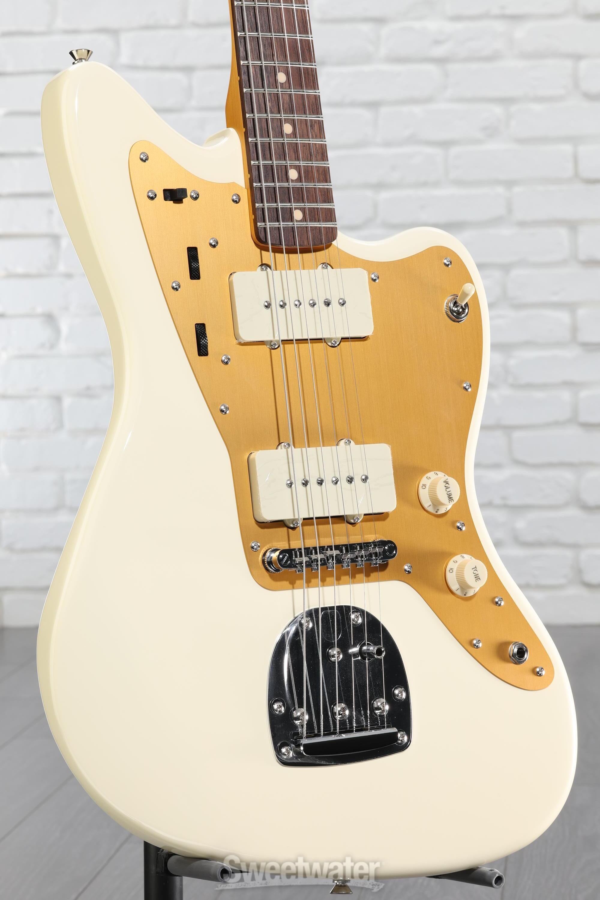 Squier J Mascis Signature Jazzmaster - Vintage White with Indian