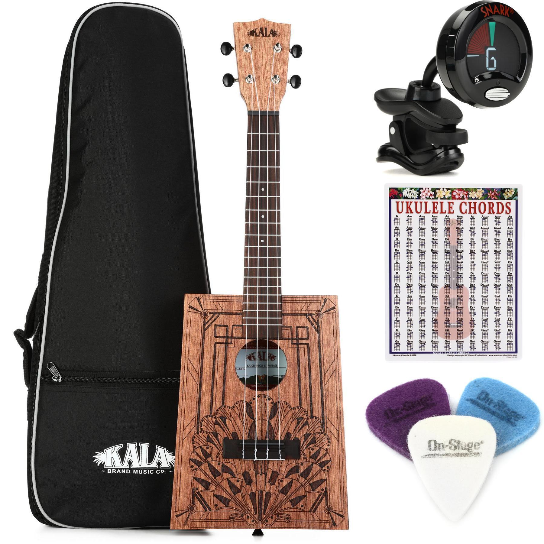 Easy Music Center KA-15C Concert Ukulele Bundle