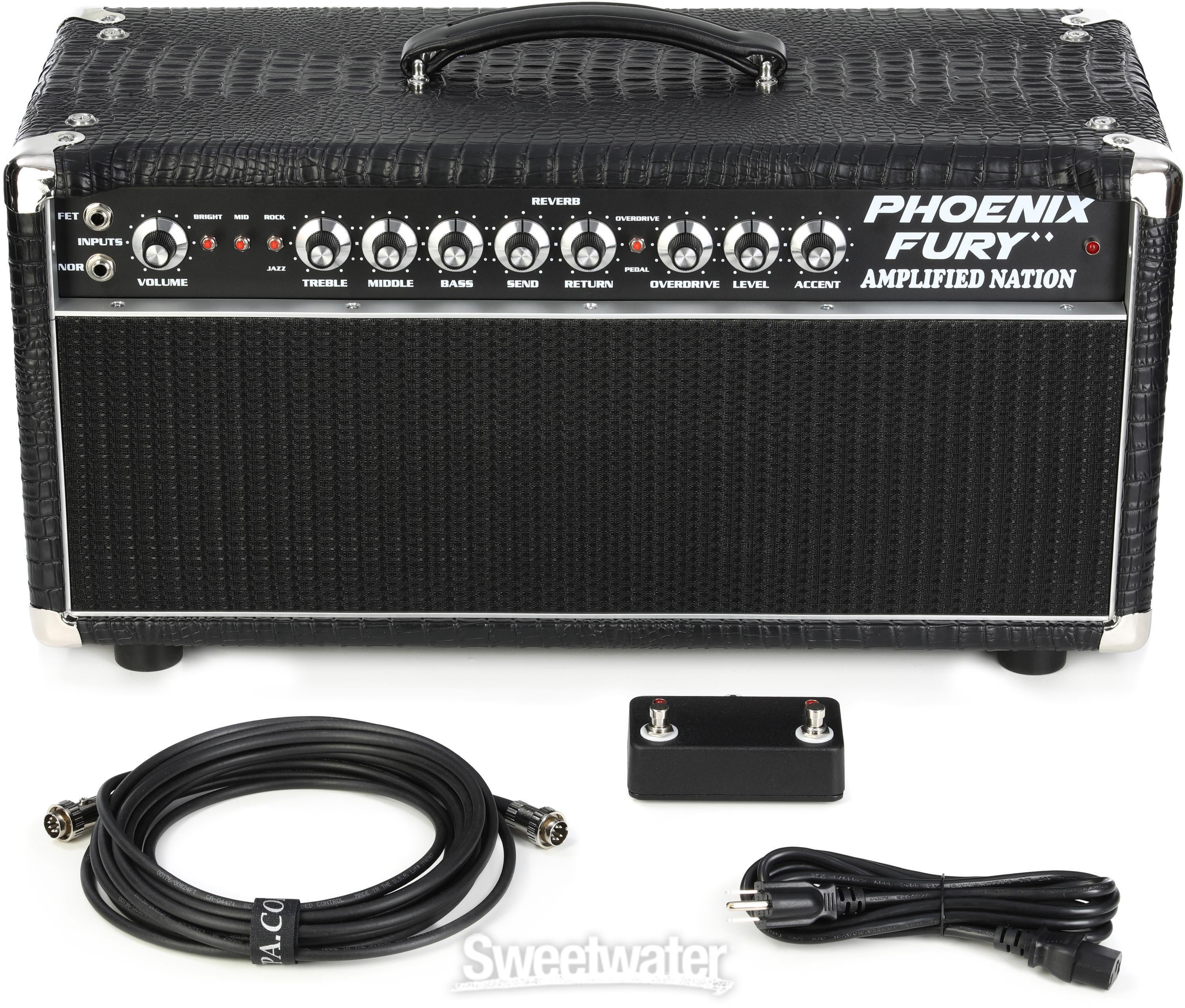 Amplified Nation Phoenix Fury 50-watt Tube Head - Black Crocodile