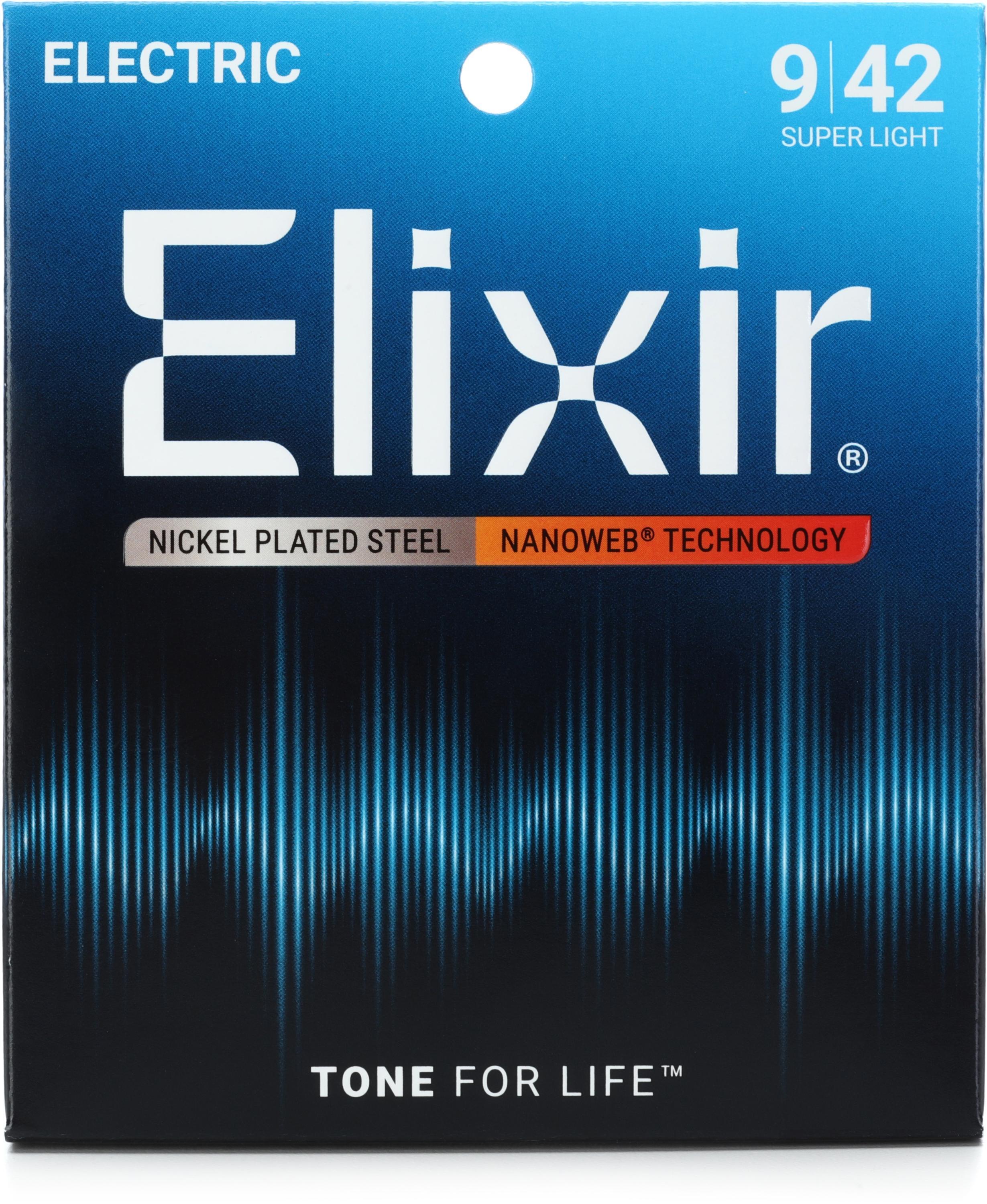 Elixir Strings 12002 Nanoweb Electric Guitar Strings - .009