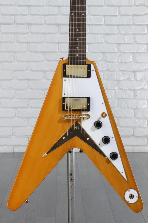 Epiphone 1958 Korina Flying V Electric Guitar - Natural | Sweetwater 
