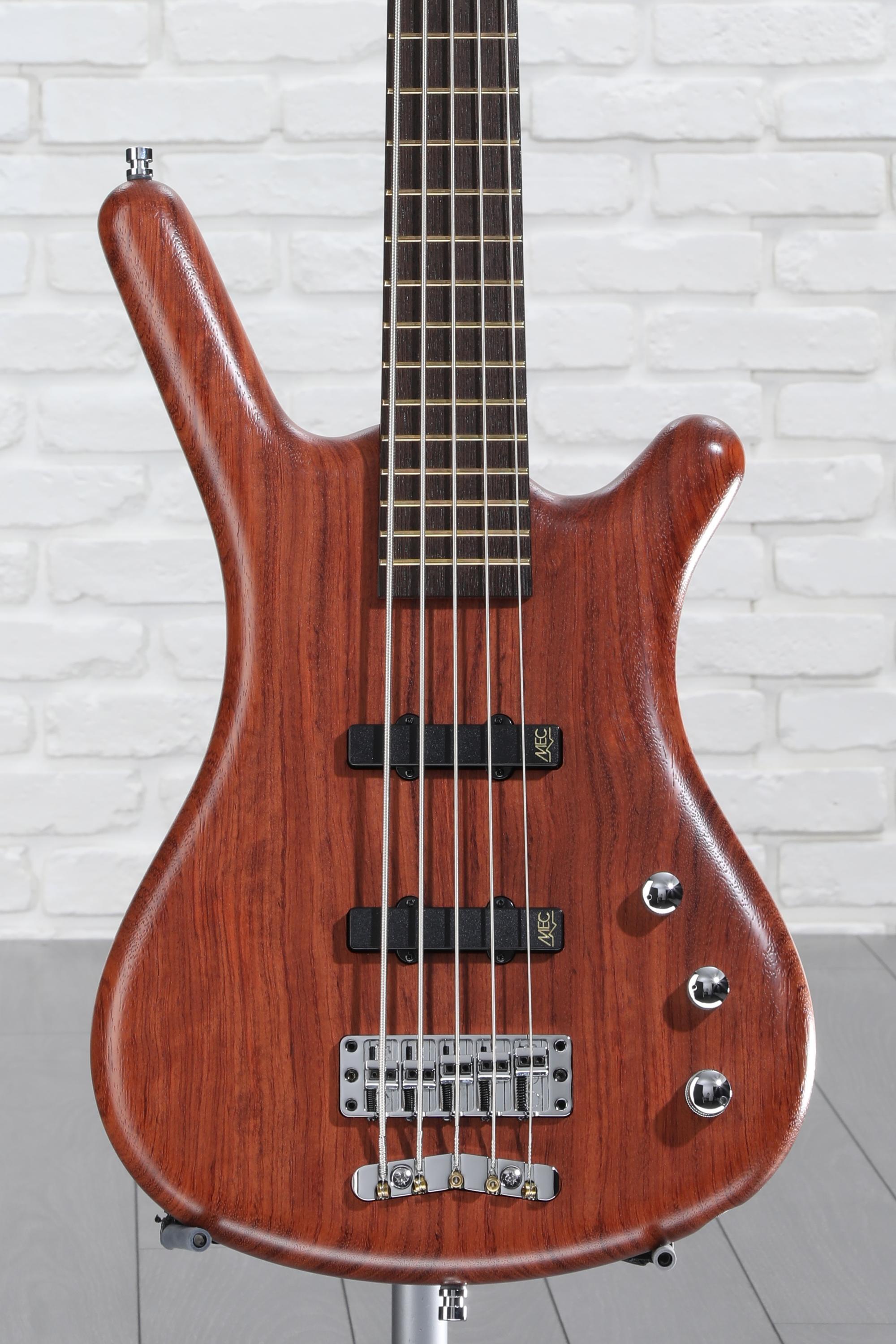 Warwick Pro Series Corvette Standard 5-string Bass Guitar - Natural Bubinga  | Sweetwater