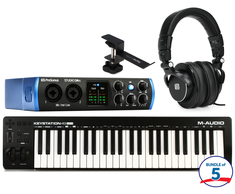 M-Audio Keystation 49 MK3 49-key Keyboard Controller and Presonus