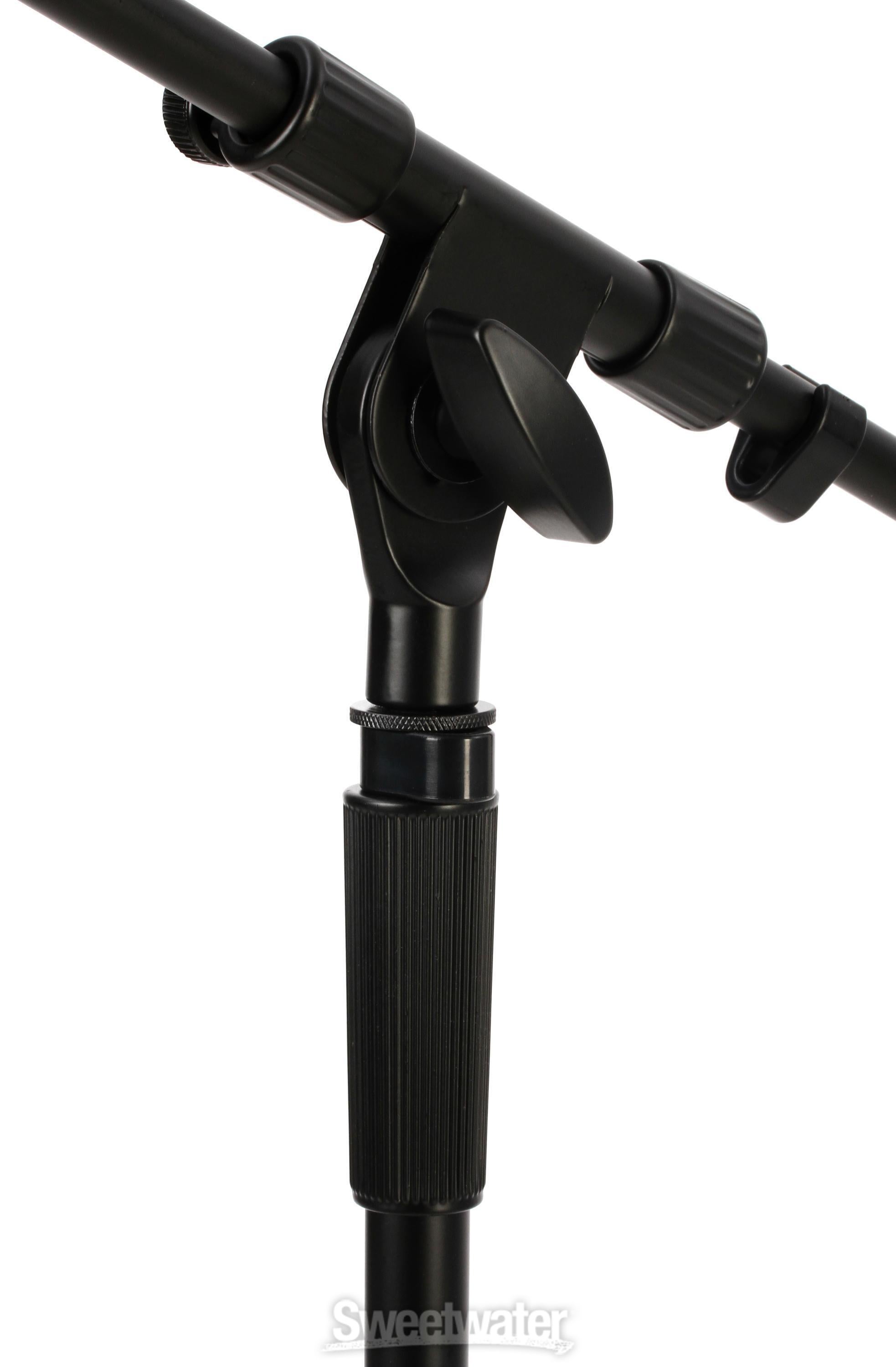 On-Stage MS9701TB+ Heavy-Duty Tele-Boom Mic Stand | Sweetwater