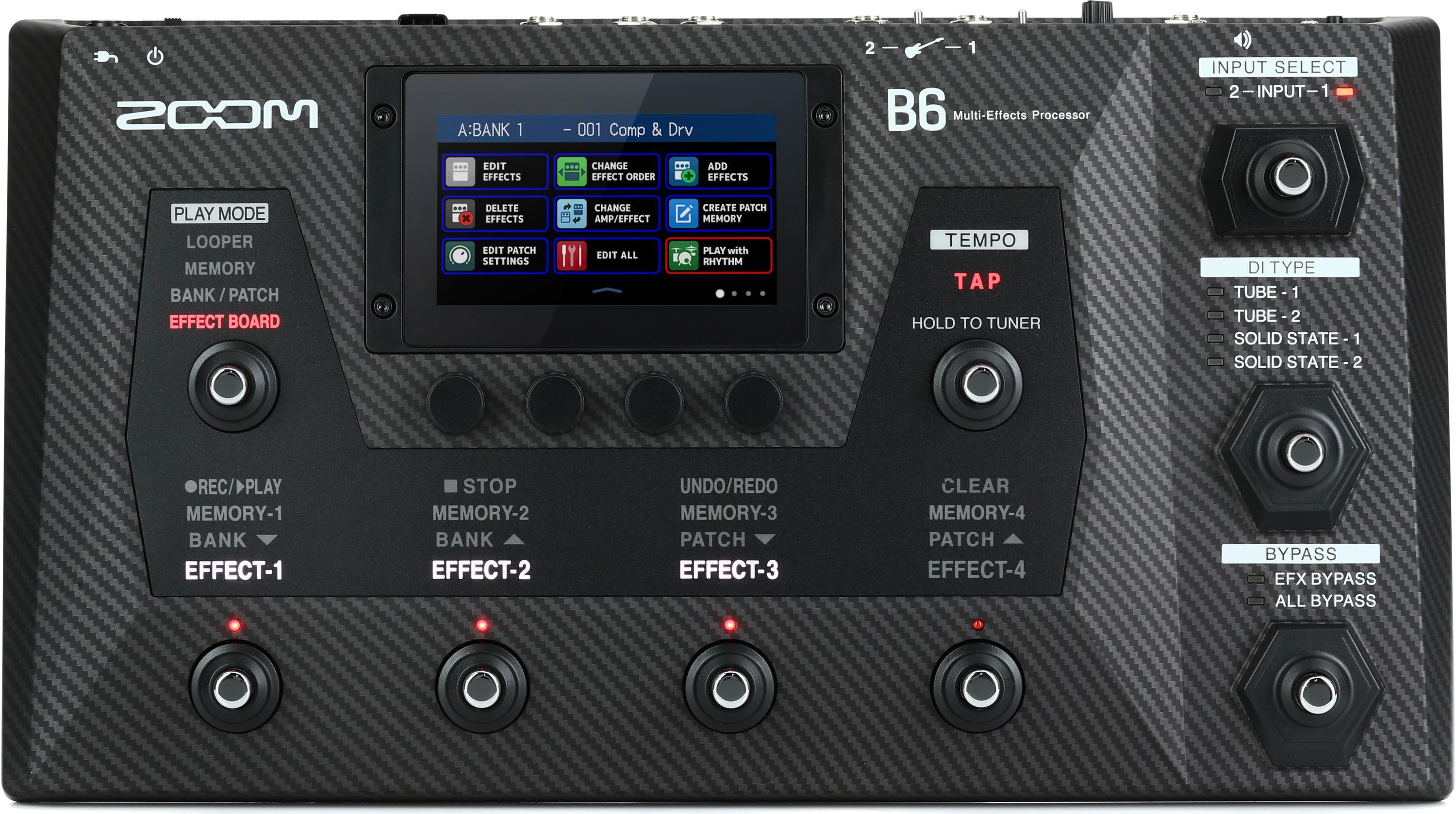 Zoom B6 Bass Multi-effects Processor