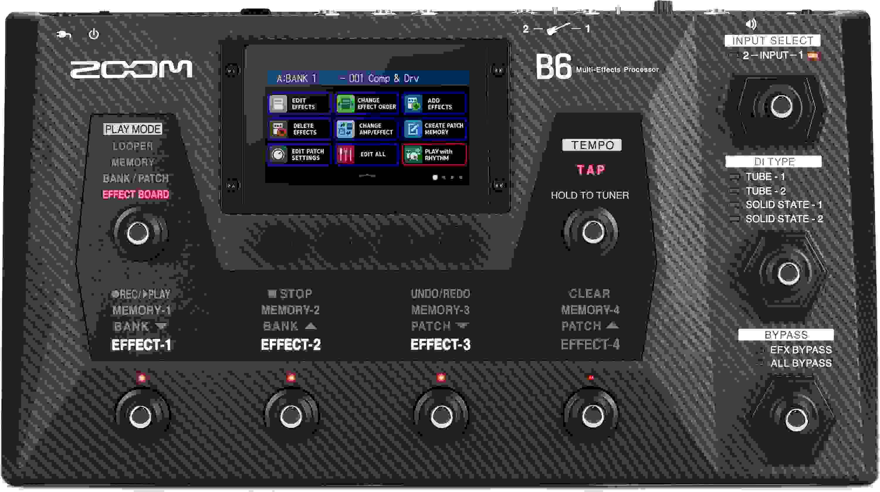 Zoom B6 Bass Multieffects Processor Sweetwater