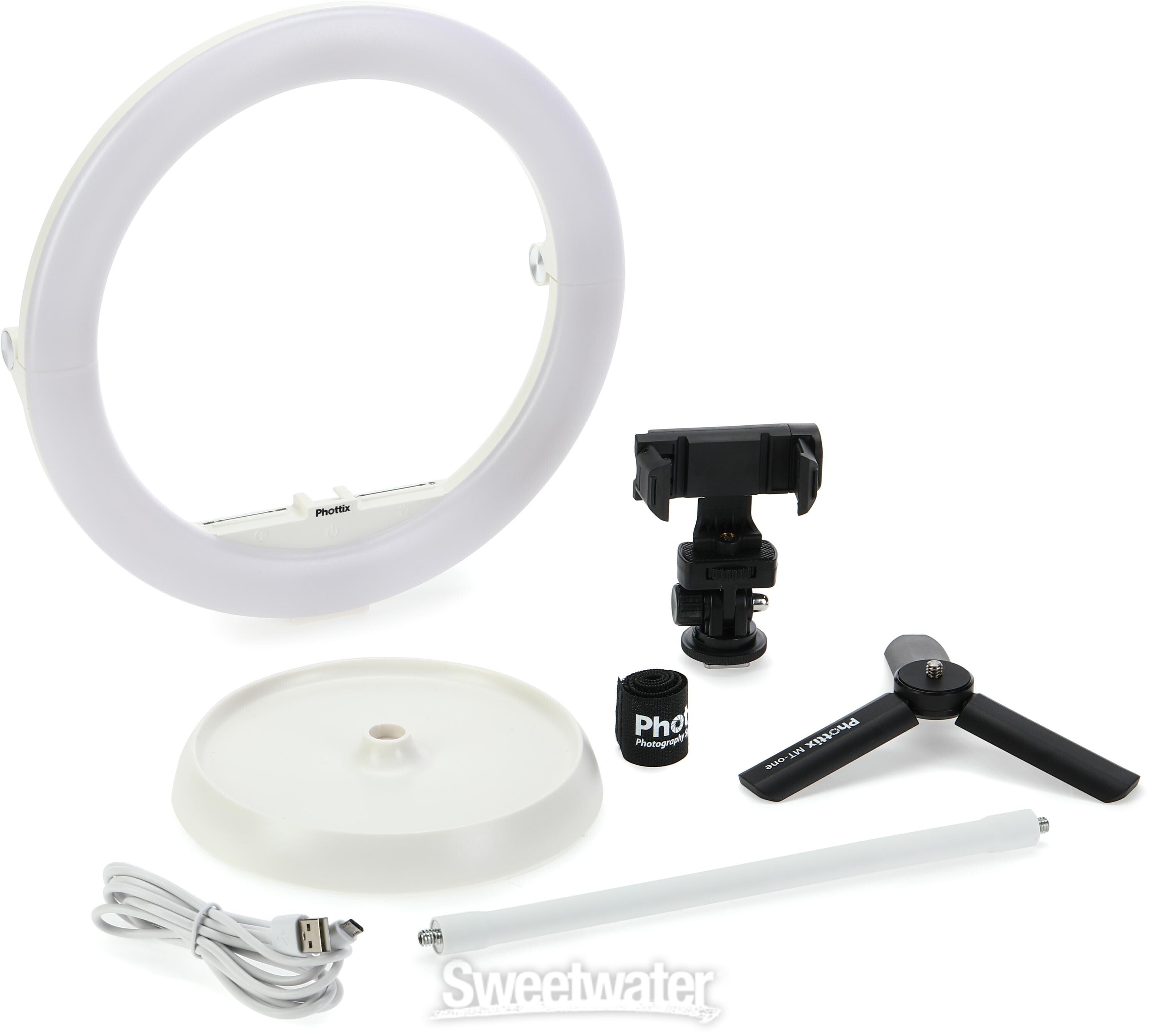 Phottix Nuada Ring 10 LED Light Go Kit | Sweetwater