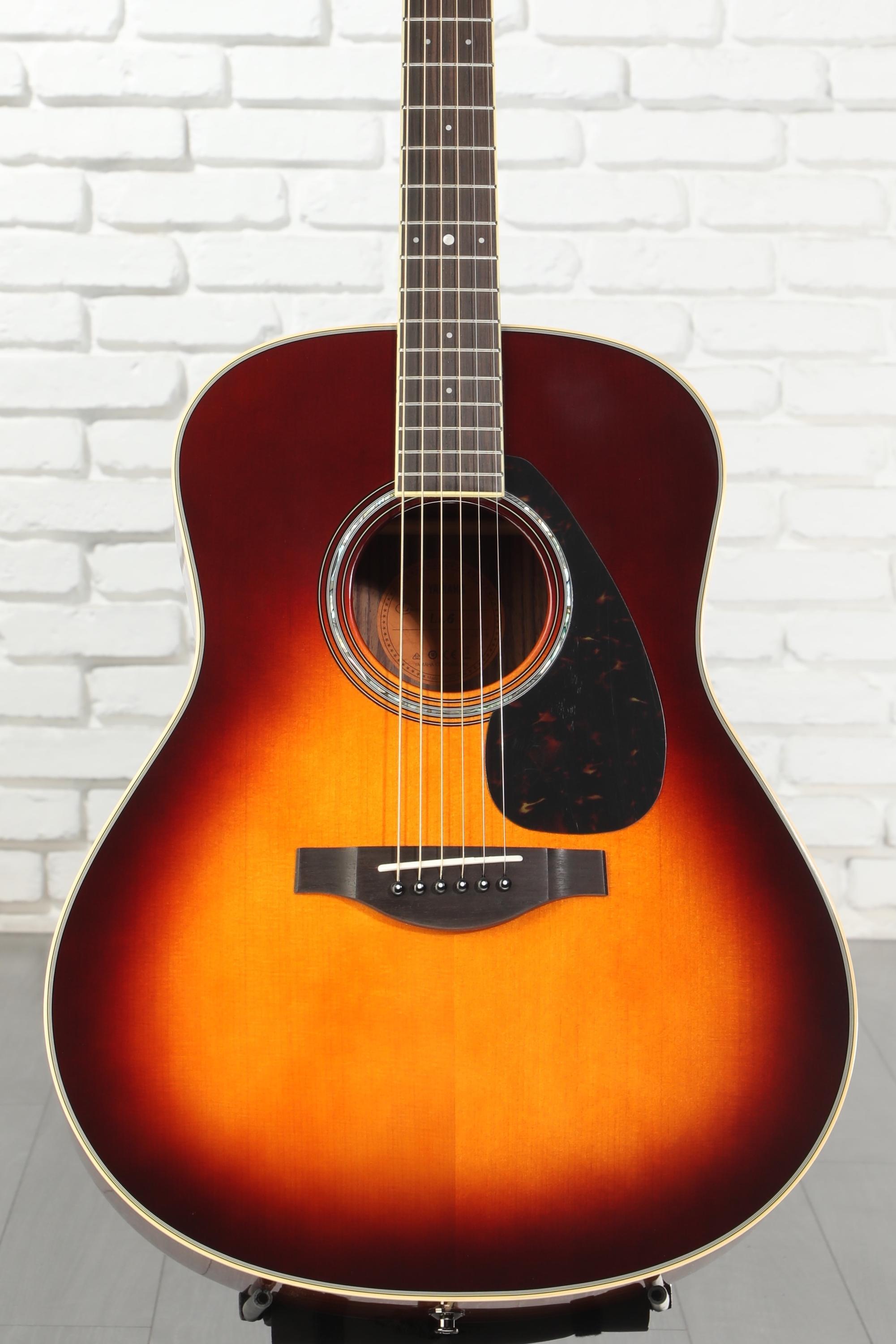 Yamaha LL6 ARE Original Jumbo Acoustic Guitar - Brown Sunburst
