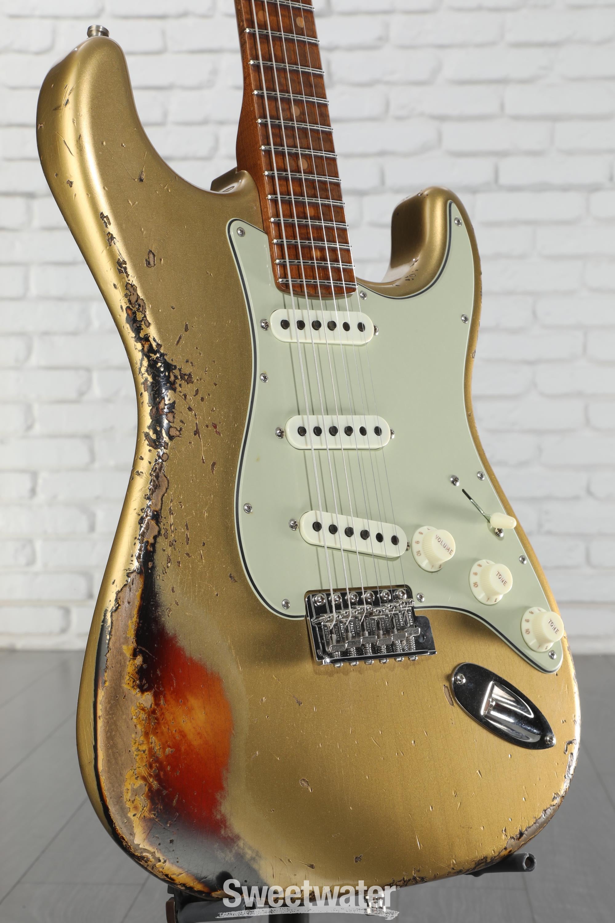 ★Custom HardRelic Sunburst Stratocaster★ Fender Custom Shop Limited-edition '56 Hardtail Stratocaster