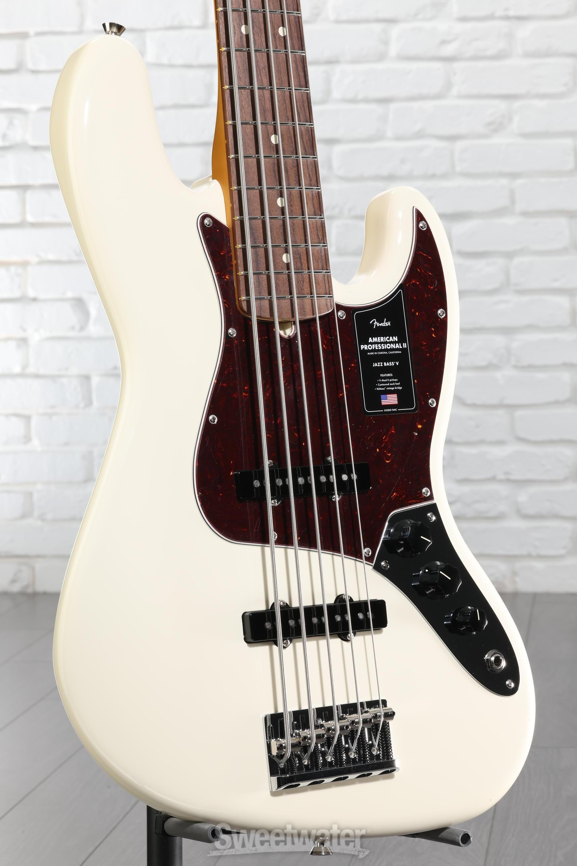 Fender American Professional II Jazz Bass V - Olympic White