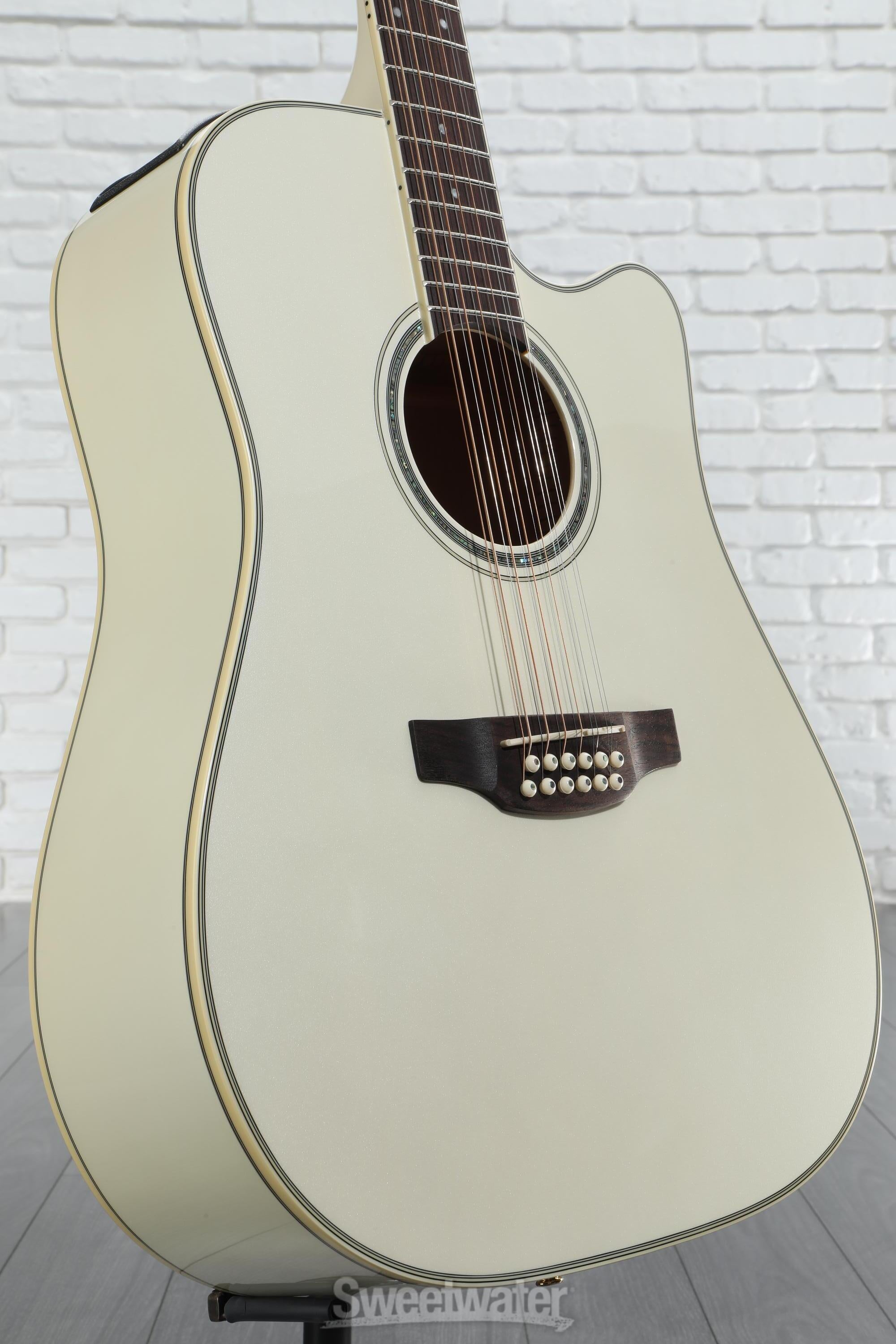Takamine GD35CE-12 Dreadnought Acoustic-Electric Guitar! Pearl White! IN STOCK