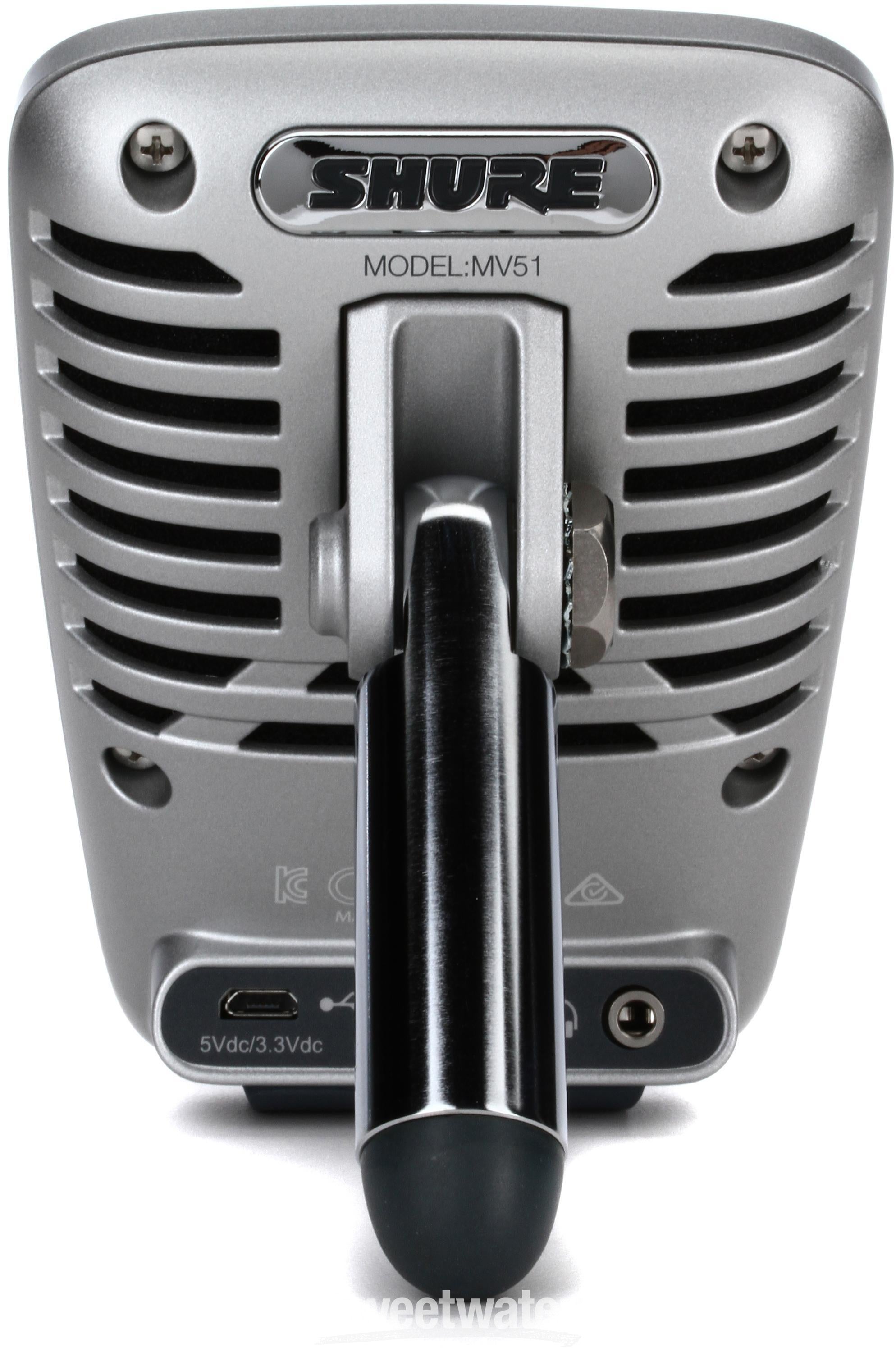 Shure MV51 Digital Condenser Microphone Reviews | Sweetwater