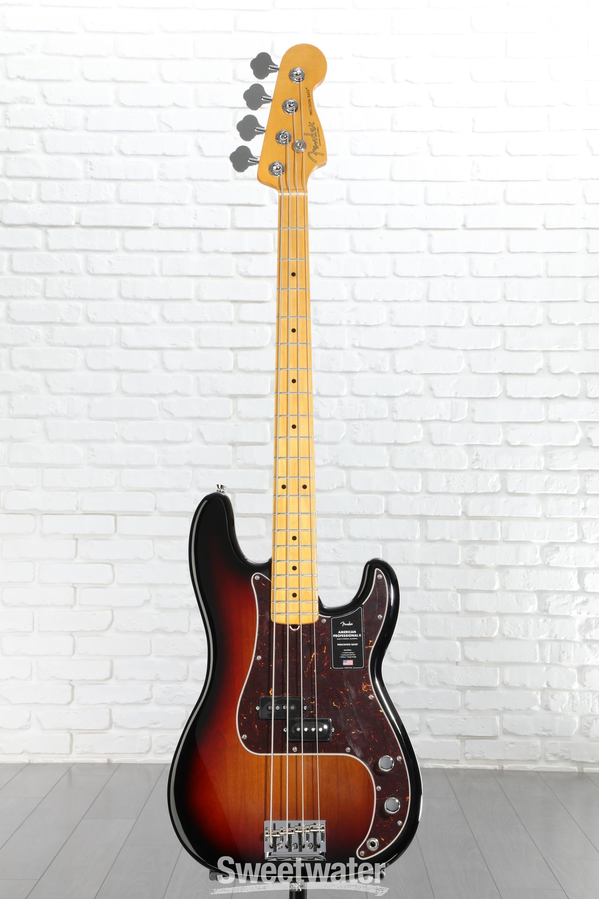 ベース American Professional II Precision Bass Fender American Professional II Precision Bass - 3 Color Sunburst