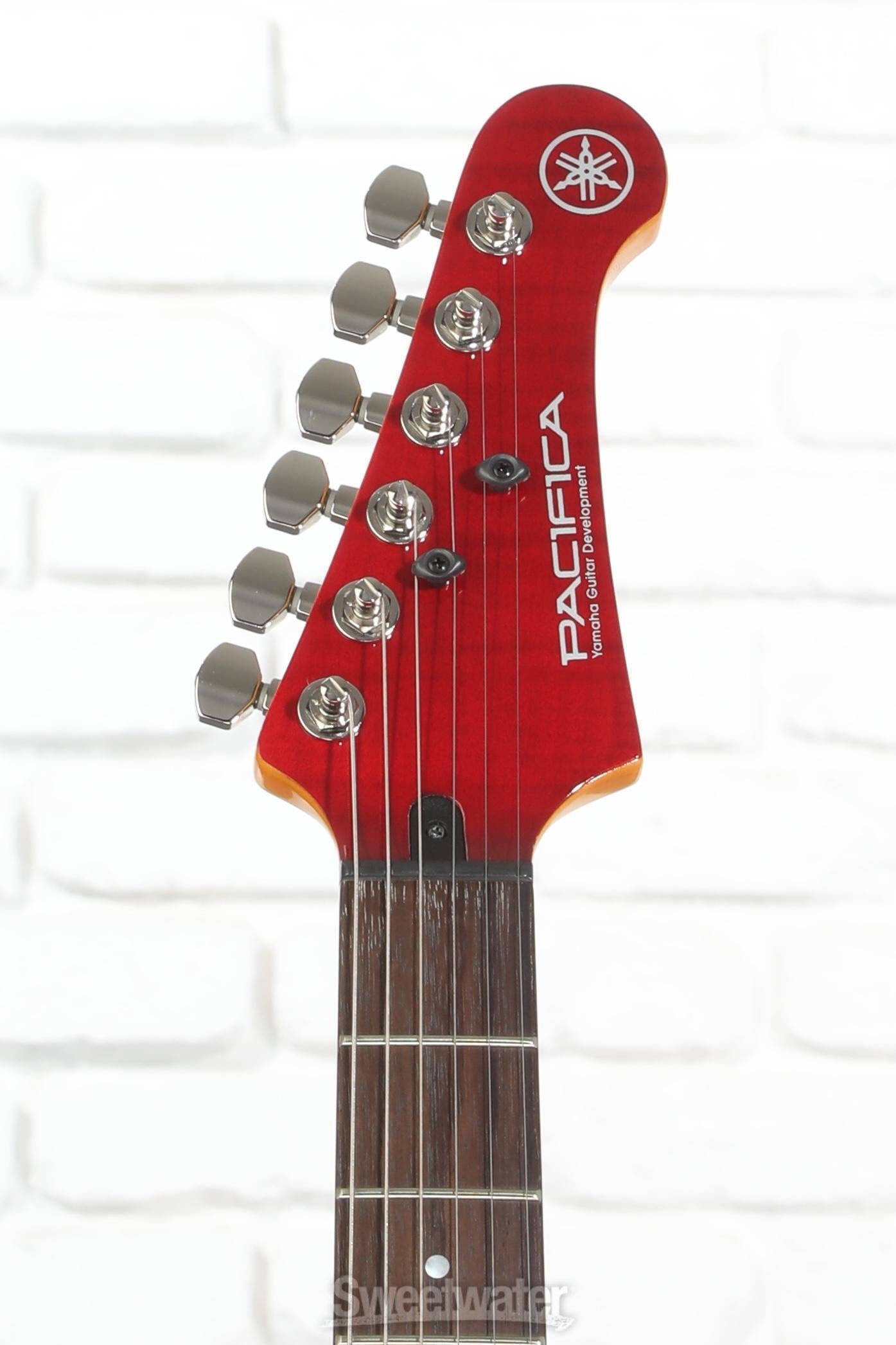 Yamaha PAC612VIIFMX Pacifica Electric Guitar - Fired Red | Sweetwater