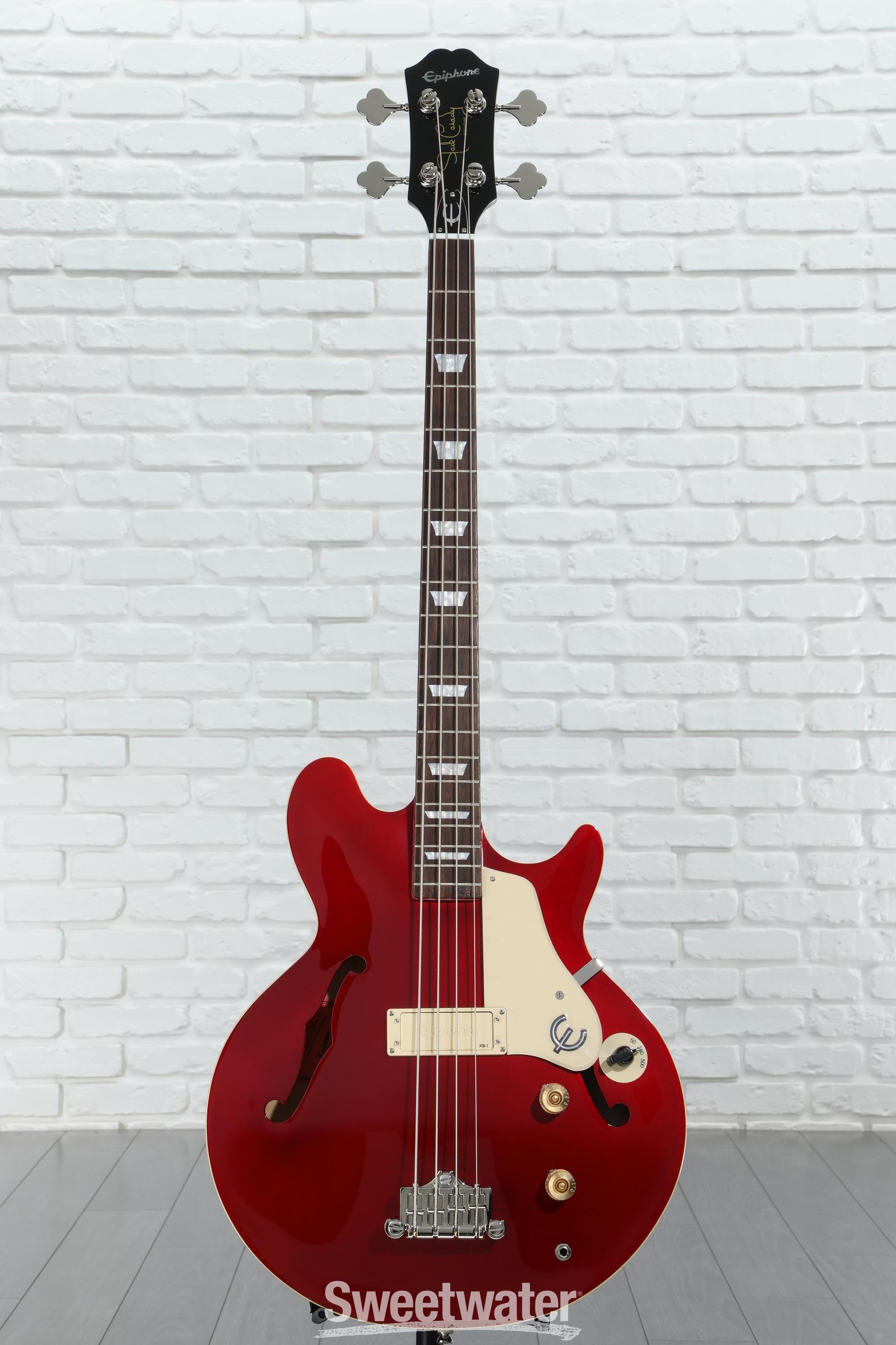 ベース Epiphone Jack Casady Bass Epiphone Jack Casady Signature Bass - Sparkling Burgundy