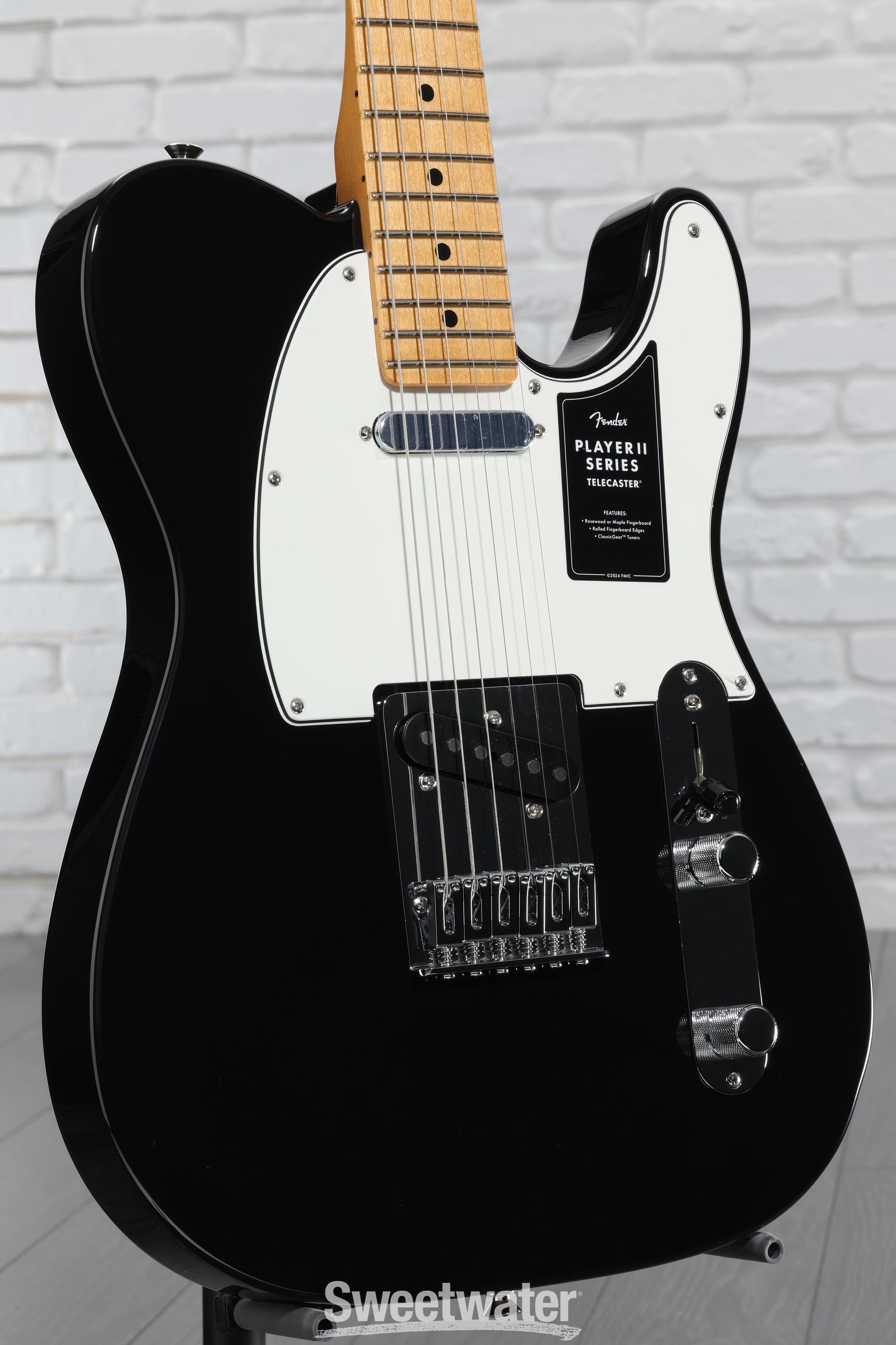 【pianovista】PlayerII Telecaster Fender Player II Telecaster Electric Guitar - Black with