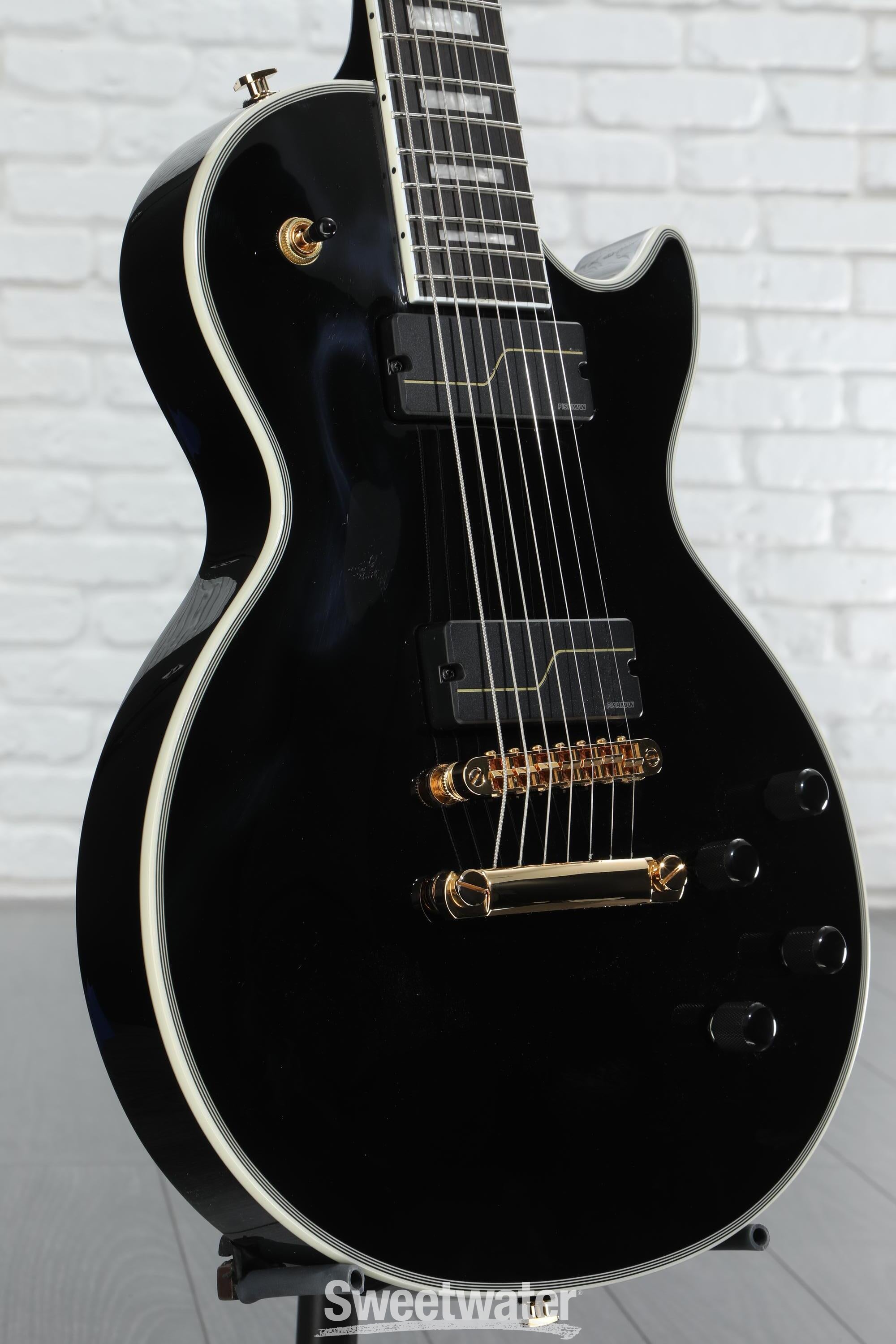 ギター Matt Heafy Les Paul Custom 7-String Epiphone Matt Heafy Les Paul Custom-7 Ebony (2013) - Guitar