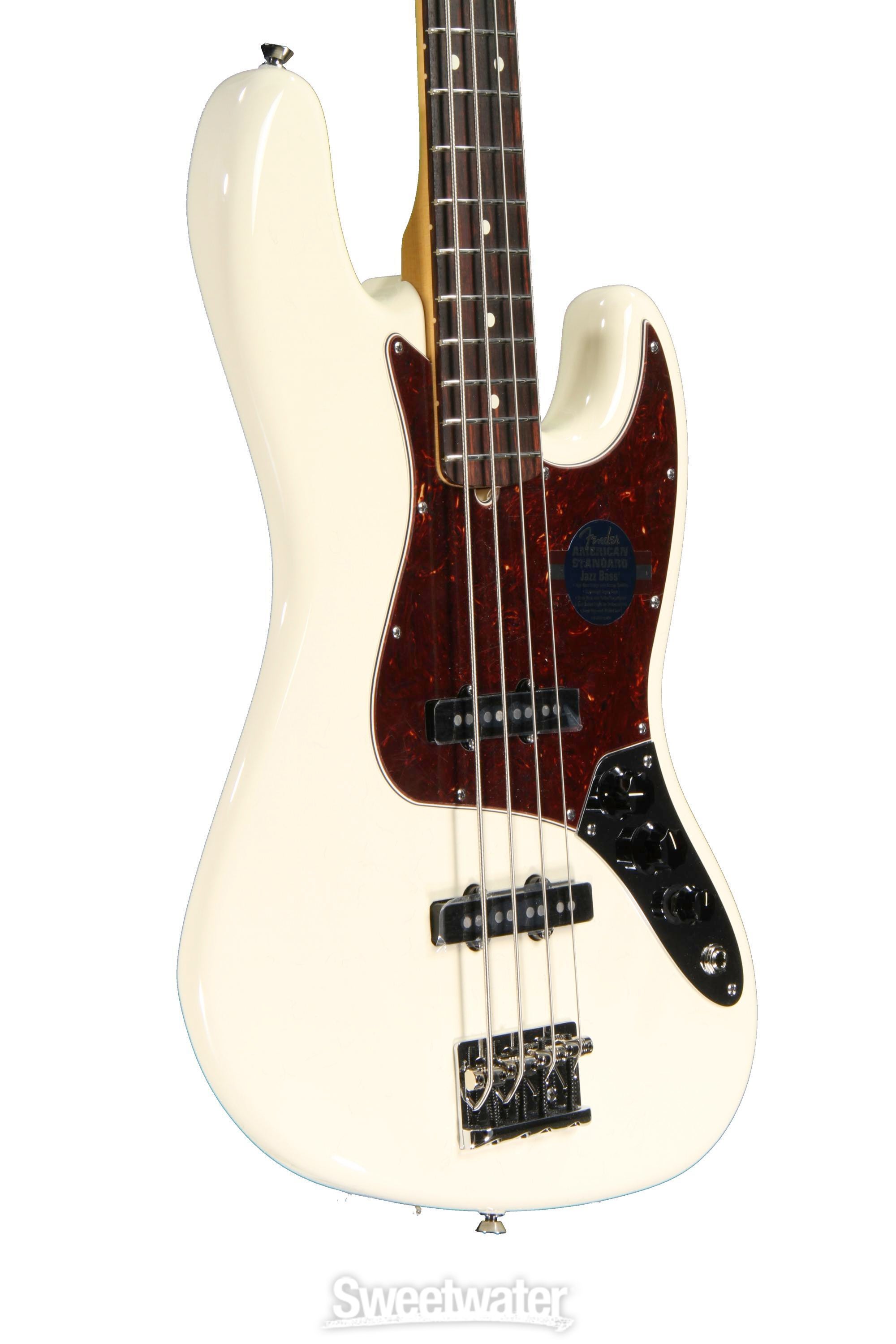 Fender American Standard Jazz Bass - Olympic White | Sweetwater
