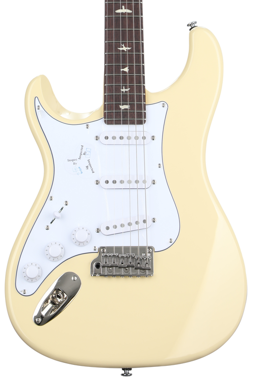 美品 2024年製 左利き用 PRS SE Silver Sky Lefty PRS SE Silver Sky Left-handed Electric Guitar - Moon White