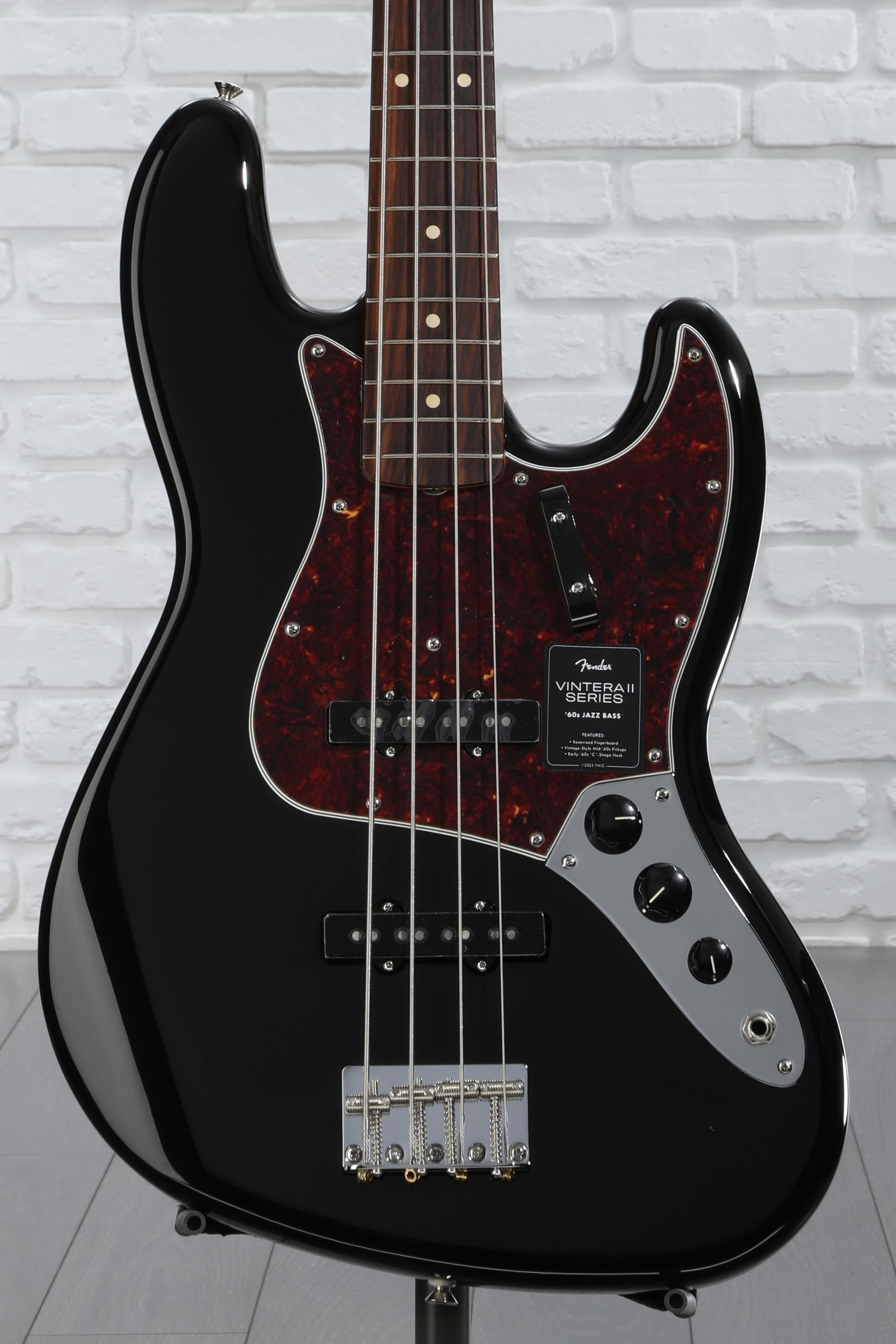 Fender Vintera II '60s Jazz Bass - Black with Rosewood
