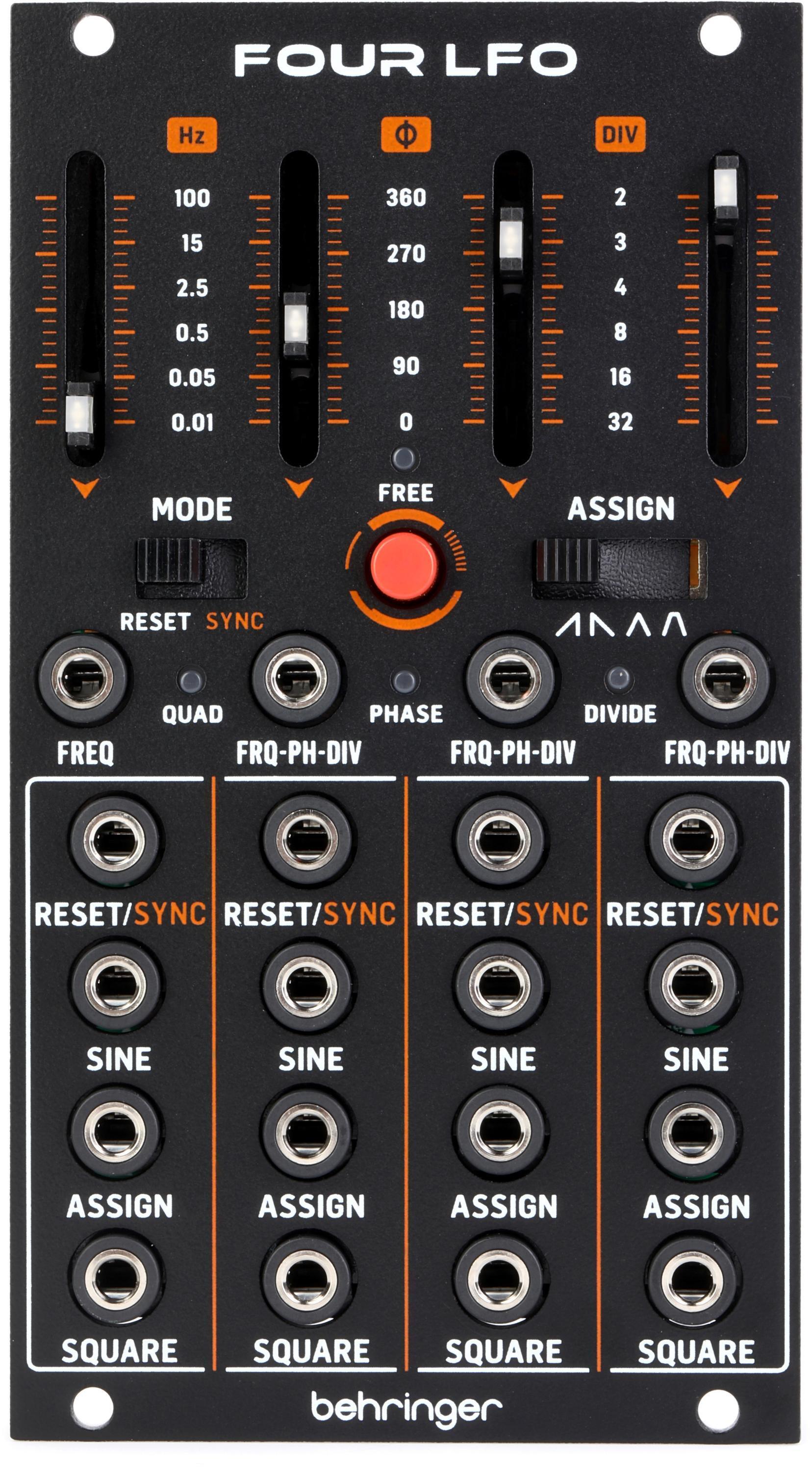 Behringer Four Play Quad VCA and Mixer Eurorack Module | Sweetwater