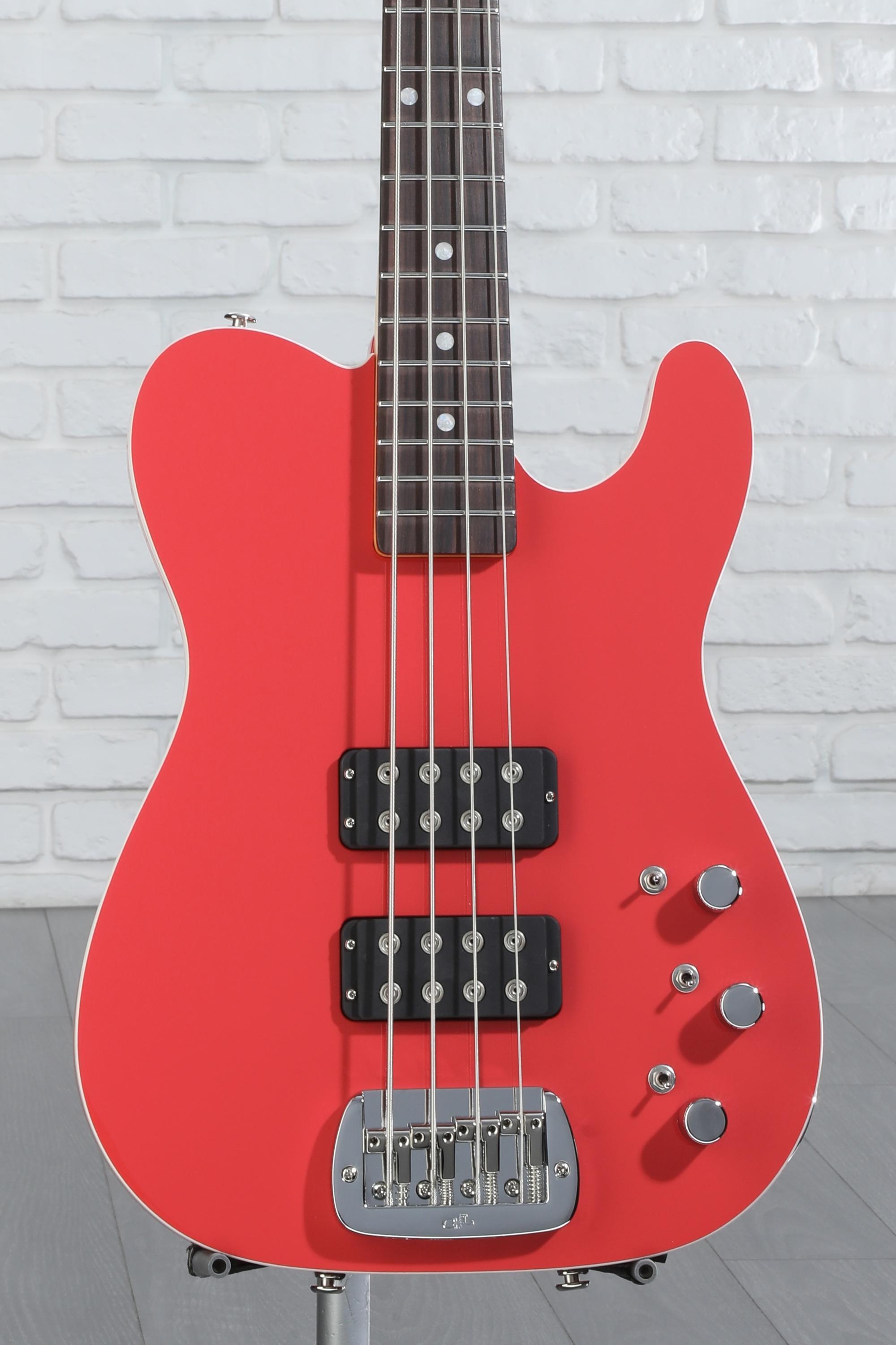 G&L Fullerton Deluxe ASAT Bass - Fiesta Red, Sweetwater Exclusive