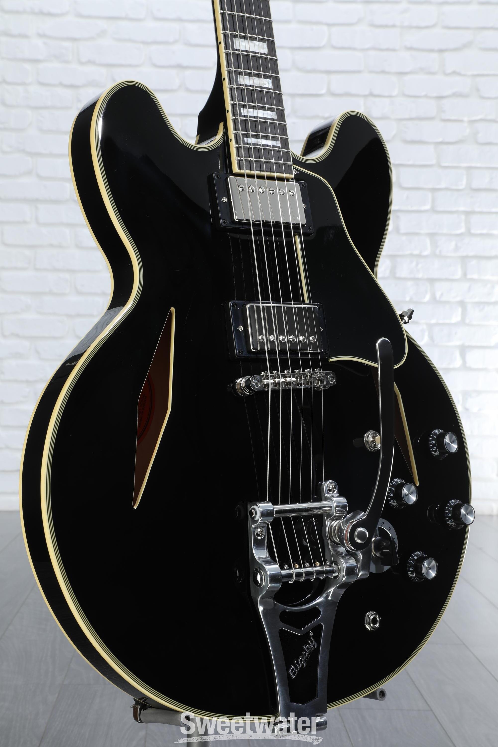 Epiphone Shinichi Ubukata ES-355 Custom Bigsby Semi-hollowbody Electric  Guitar - Ebony | Sweetwater