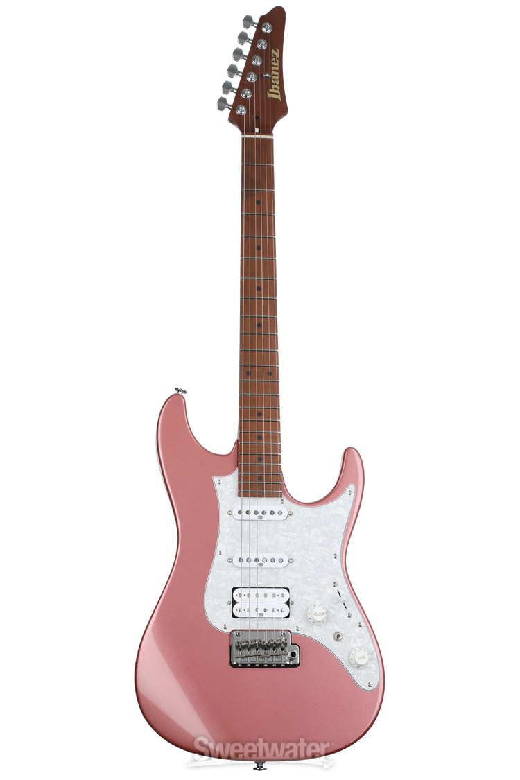 Ibanez Prestige AZ2204 Electric Guitar - Hazy Rose Metallic